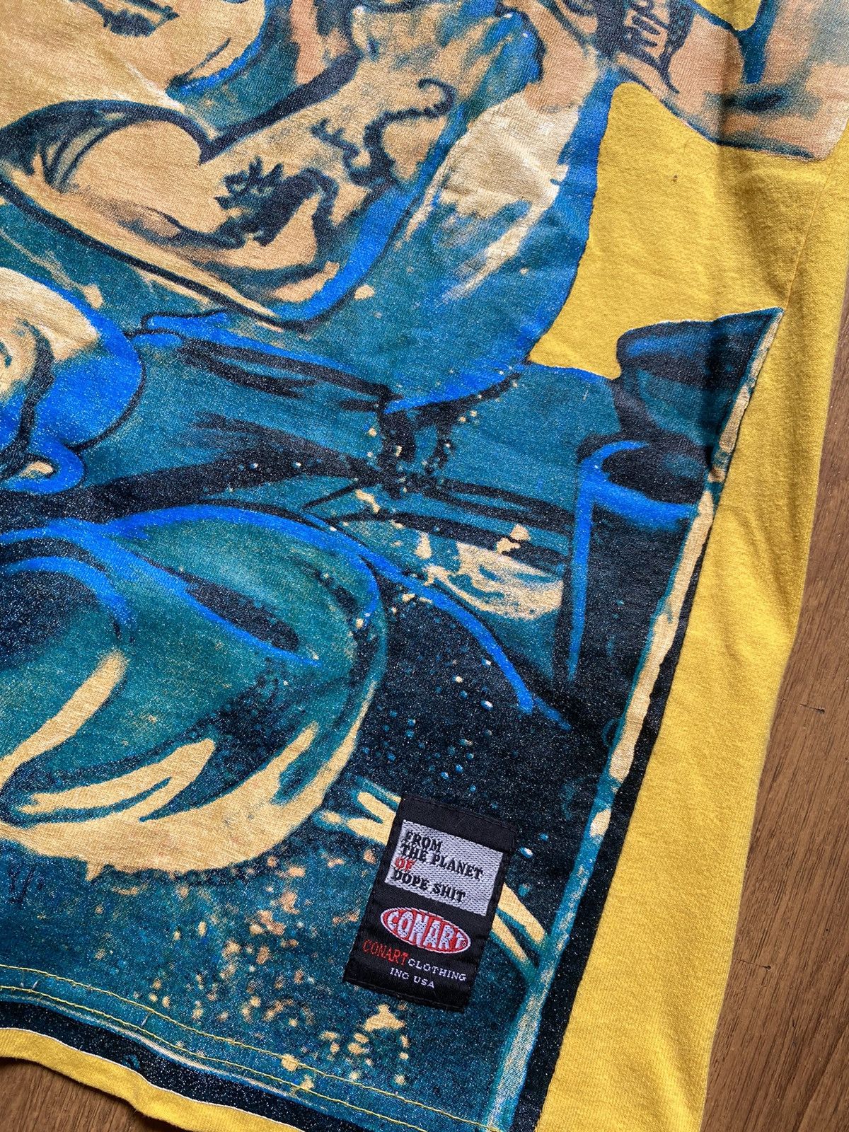Vintage Vintage CONART Streetwear All Of Print 90s Yellow Size US XL / EU 56 / 4 - 3 Thumbnail