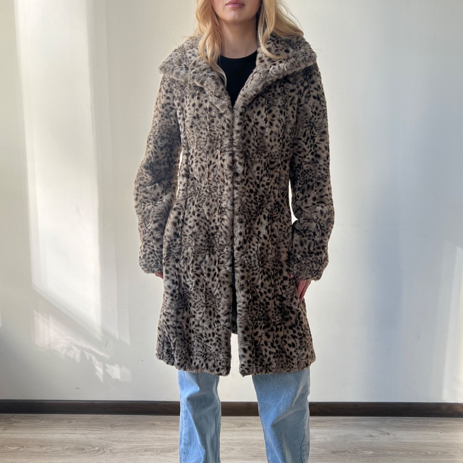 Karen Millen Karen Millen Faux Fur Leopard Long Coat 0012BC Size M / US 6-8 / IT 42-44 - 2 Thumbnail