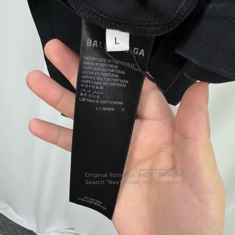 Balenciaga Balenciaga Mirror reverse lettering printed short sleeve Size US L / EU 52-54 / 3 - 6 Thumbnail