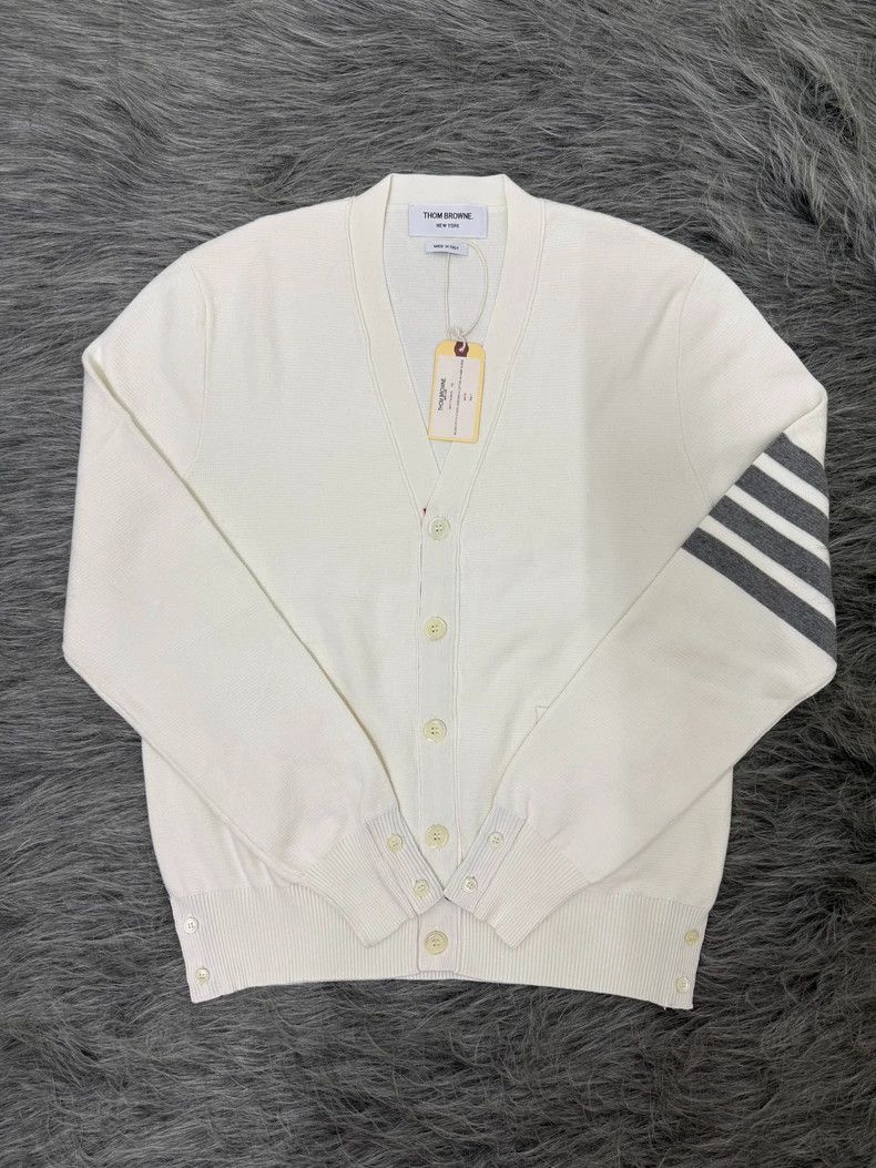 Thom Browne thom browneLogo striped cardigan knitwear 2503-Nextarrow Size US S / EU 44-46 / 1 - 1 Thumbnail