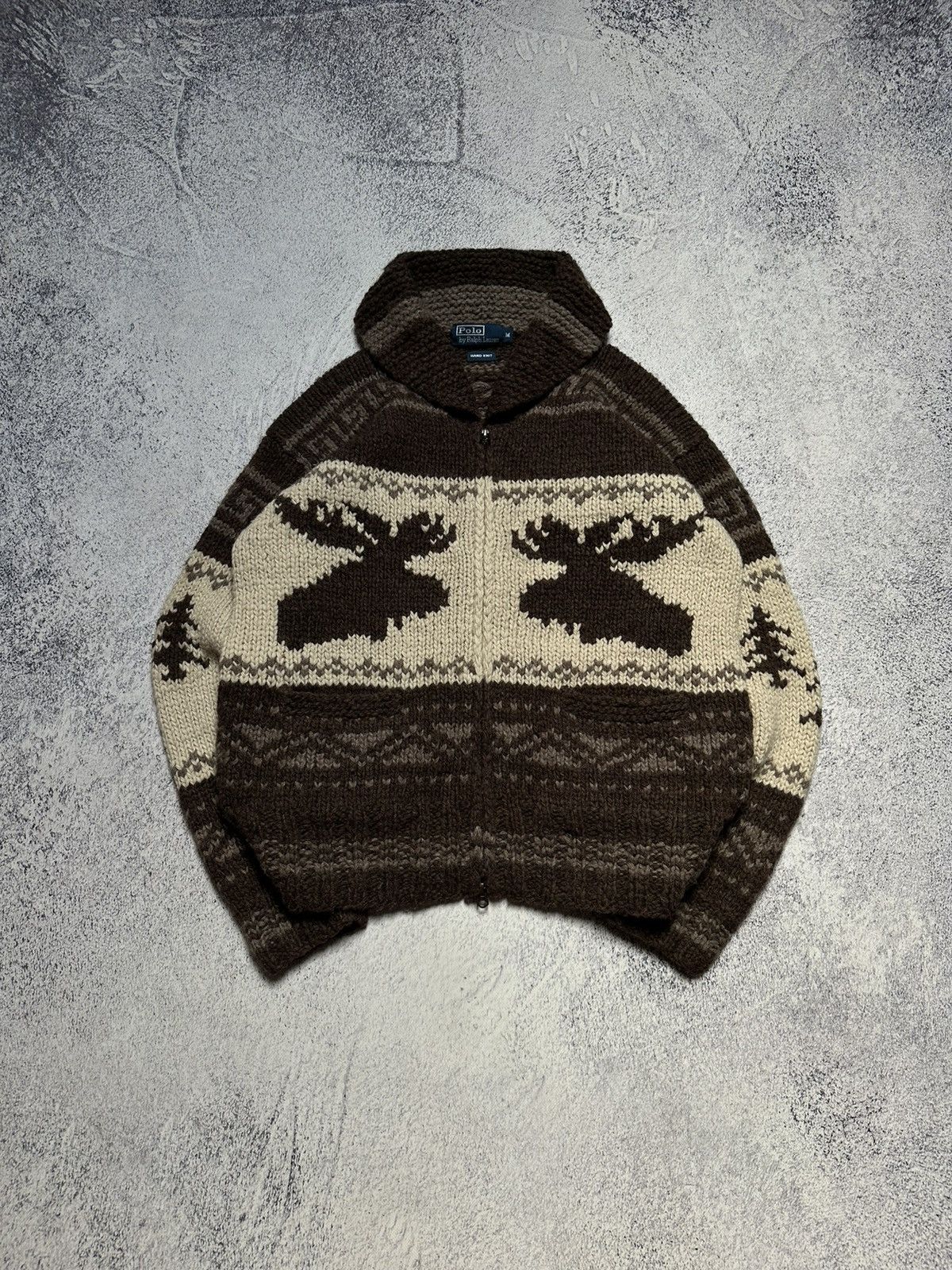 Polo Ralph Lauren Very Rare RRL Polo Ralph Lauren Hand Knit Covichan Sweater Size US M / EU 48-50 / 2 - 14 Thumbnail