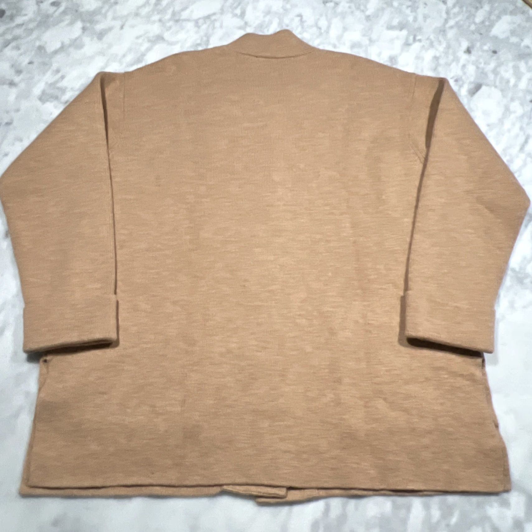 Talbots Talbots Cardigan Sweater Women's L Brown Wool Blend One Button Pockets Fall Winter Casual Comfortable Relaxed Knit Size L / US 10 / IT 46 - 5 Thumbnail
