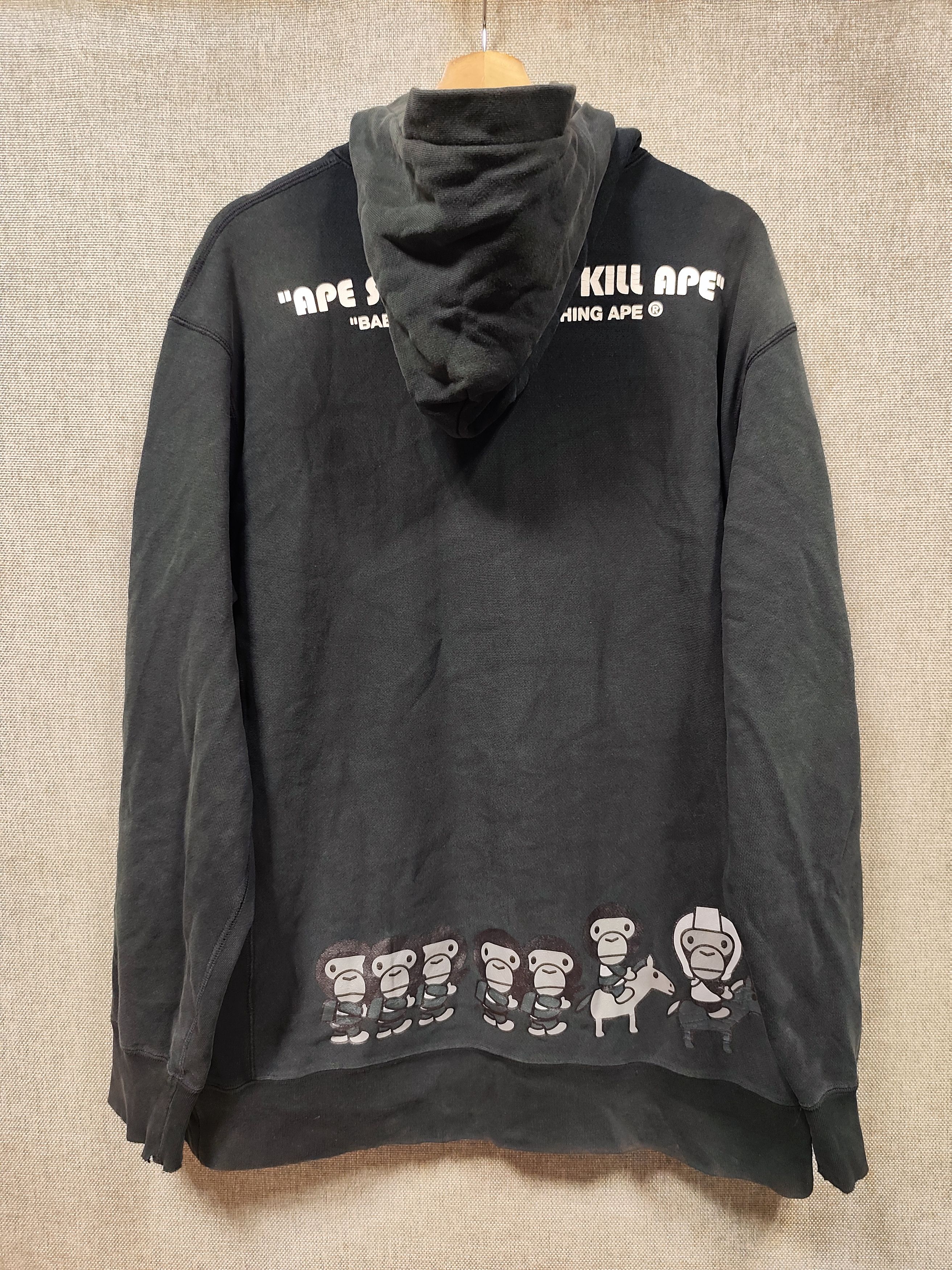 Bape Vintage bape 2003 baby milo army hoodie Size US L / EU 52-54 / 3 - 2 Thumbnail