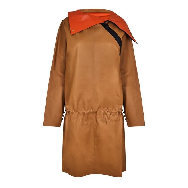 Bottega Veneta Parka Hooded Coat in Brown