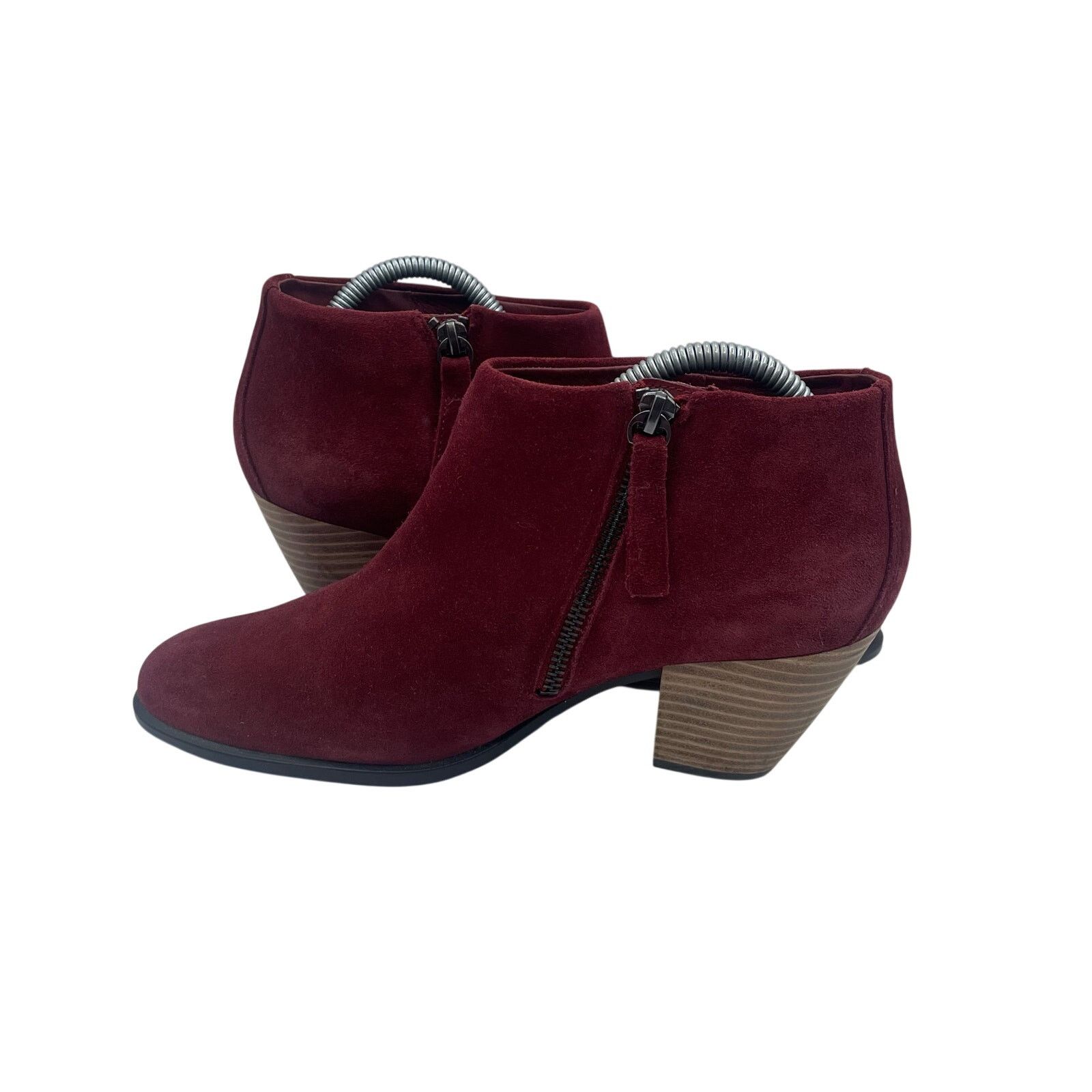 Ecco Ecco Shape 55 Western Ankle Boots Bootie Red Suede Womens 40 Size US 9 / IT 39 - 6 Thumbnail
