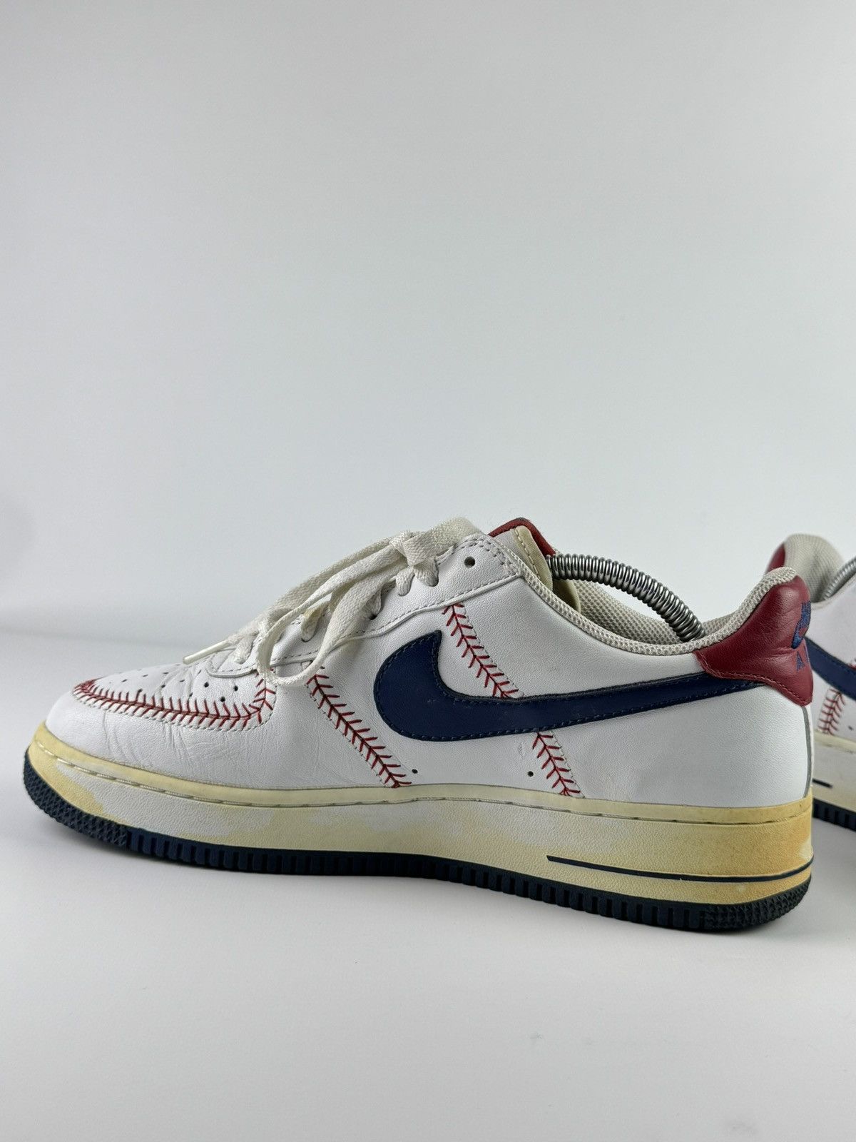 Nike Vintage 2005 Nike Air Force 1 Bean Town `Boston Red Sox’ Size US 9 / EU 42 - 4 Thumbnail