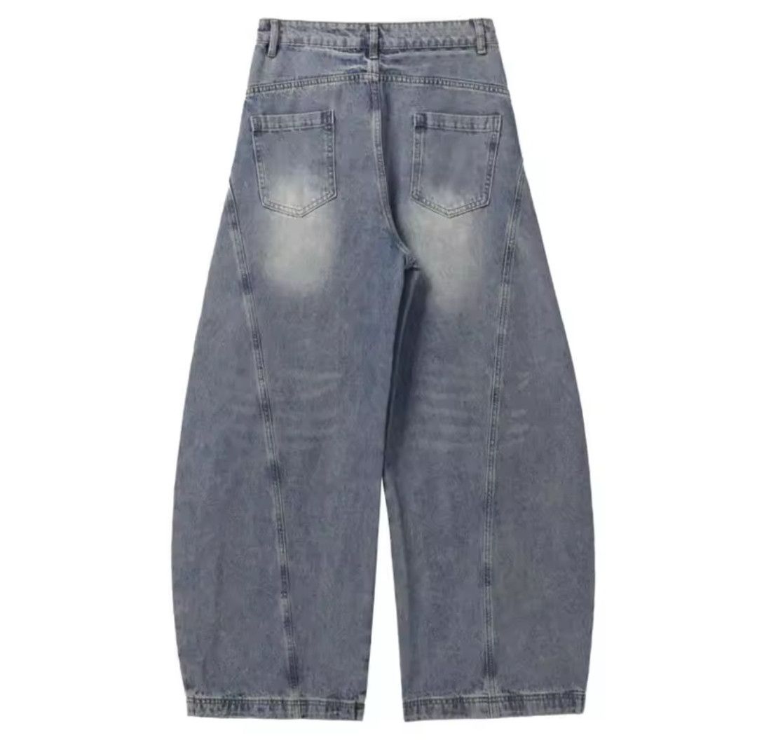 High Street Loose Wide Leg Jeans Style Hip
