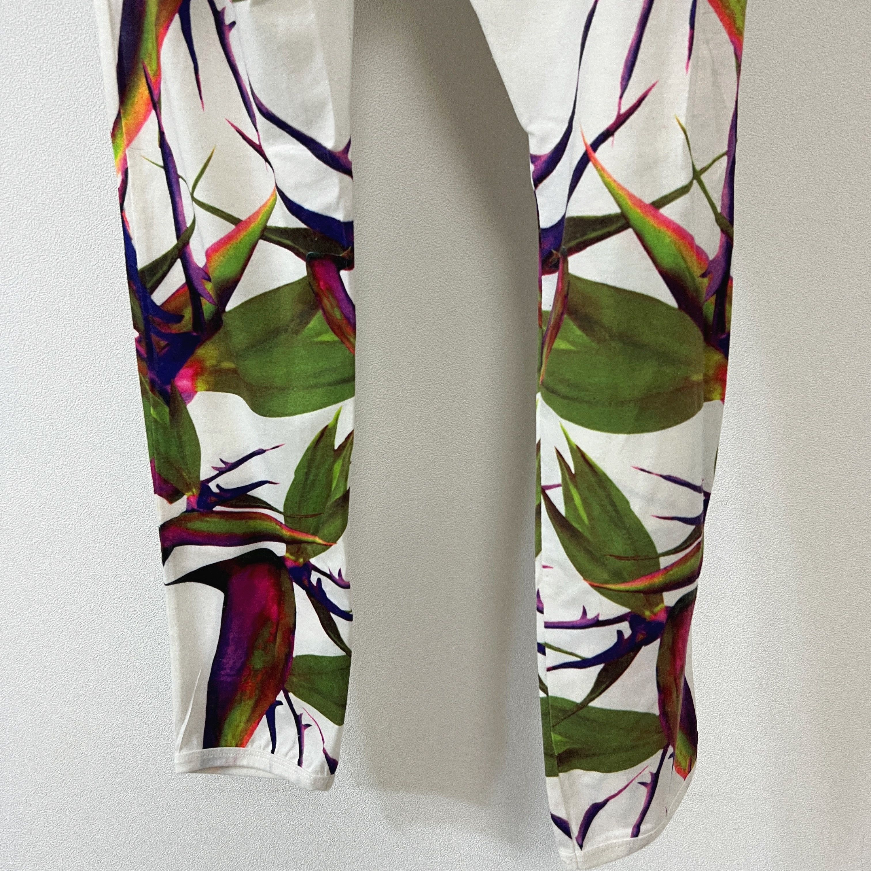 Givenchy GIVENCHY 12SS Birds of Paradise Leggings White Size 30" / US 8 / IT 44 - 4 Thumbnail