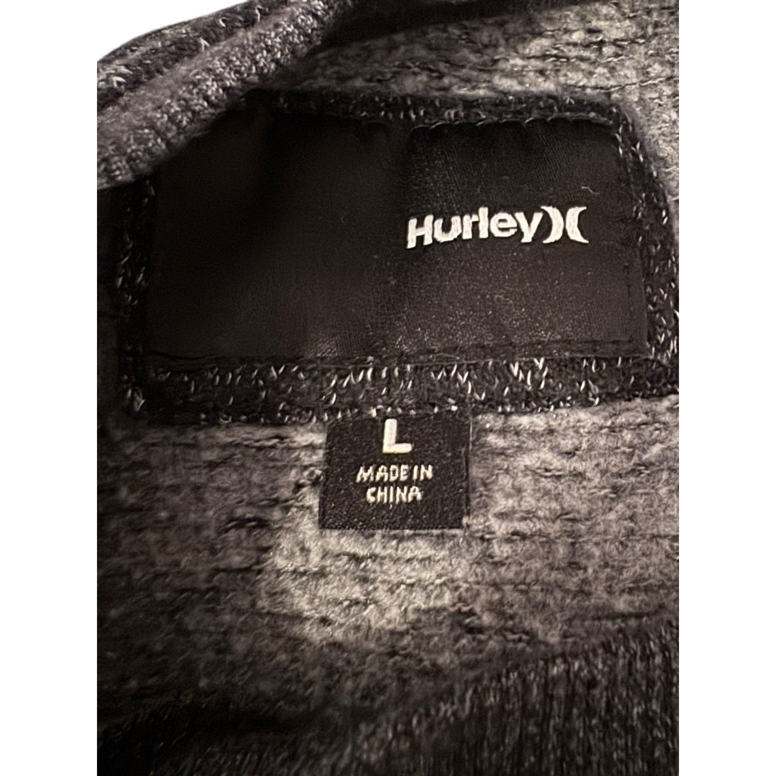Hurley Hurley Crewneck Heathered Black Gray Pullover Sweatshirt Size US L / EU 52-54 / 3 - 7 Thumbnail