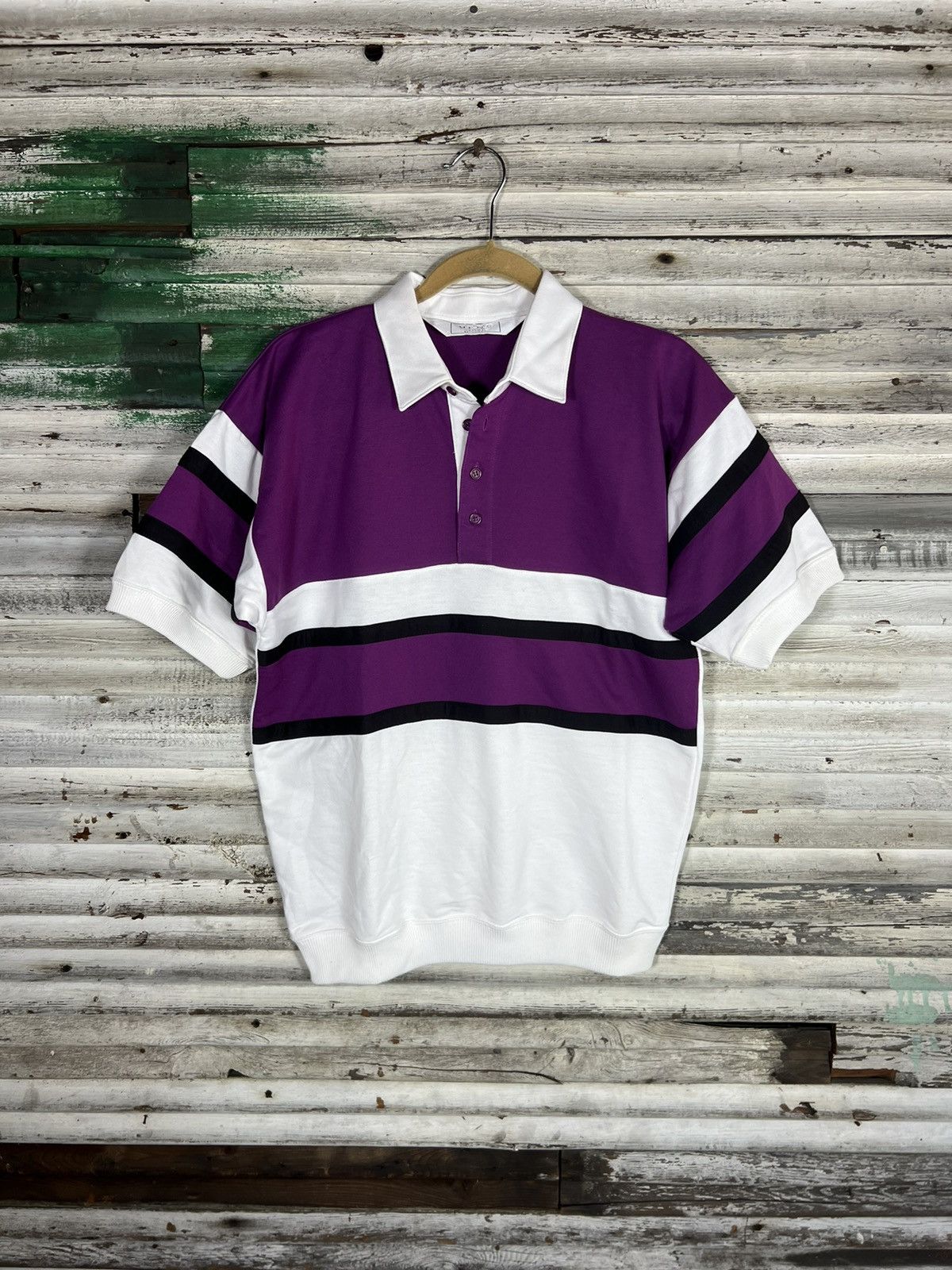 Vintage Vintage 90s Purple Shirt Size US M / EU 48-50 / 2 - 1 Thumbnail
