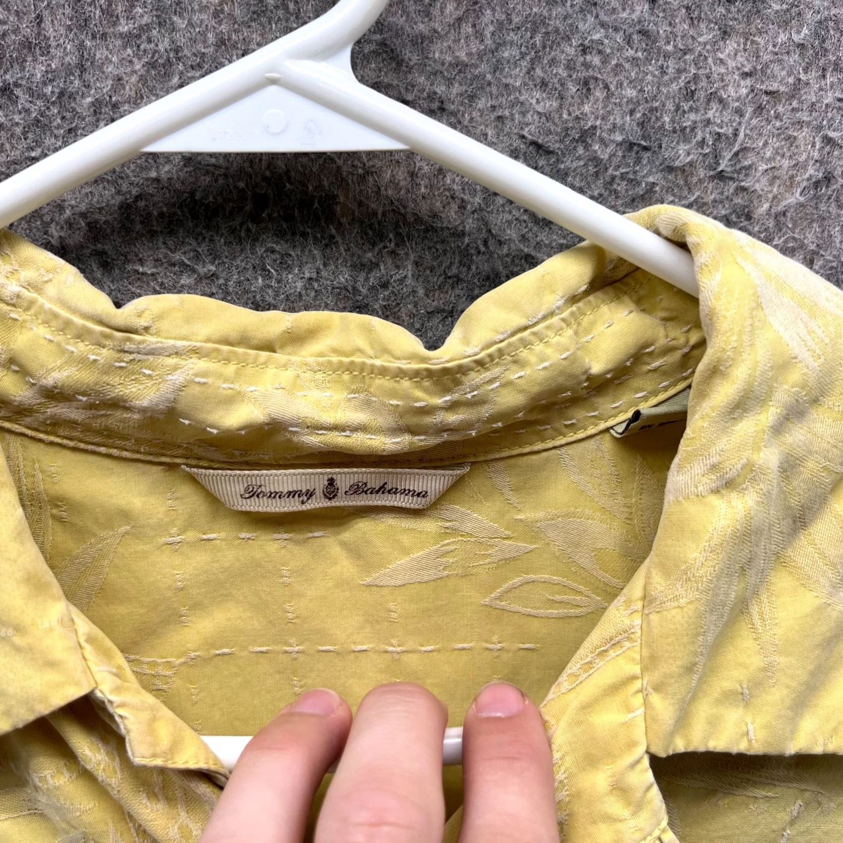 Tommy Bahama Tommy Bahama Shirt Mens Extra Large Yellow Silk Button Down Hawaiian Paradise Camp Floral - Vintage Size US XL / EU 56 / 4 - 6 Thumbnail