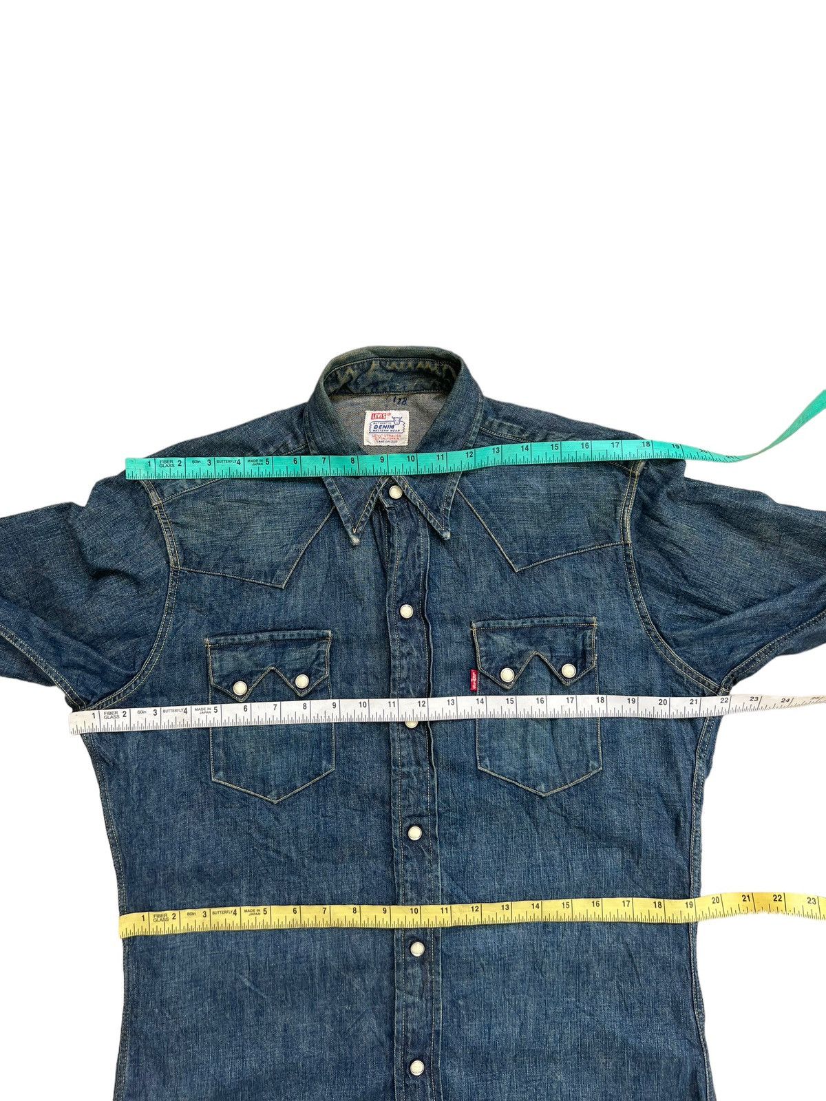 Levi's Vintage Clothing Vintage 1998 LVC Levi’s Big E Muddy Denim Western Shirt Size US M / EU 48-50 / 2 - 3 Thumbnail