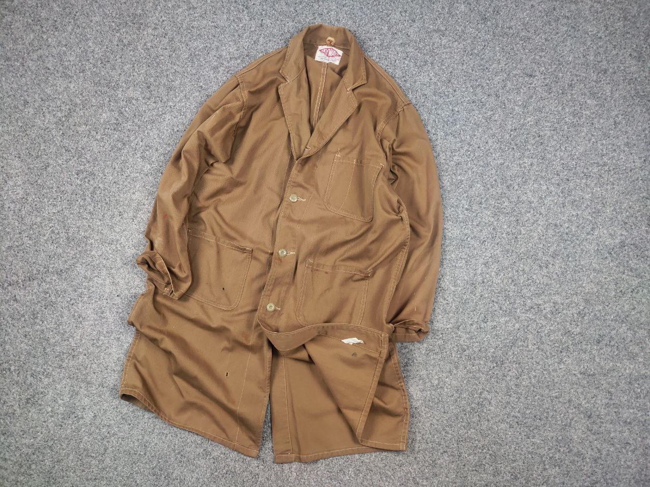 Vintage Skyways Sanforized British 60's drill work Distressed Jacket Size US M / EU 48-50 / 2 - 3 Thumbnail