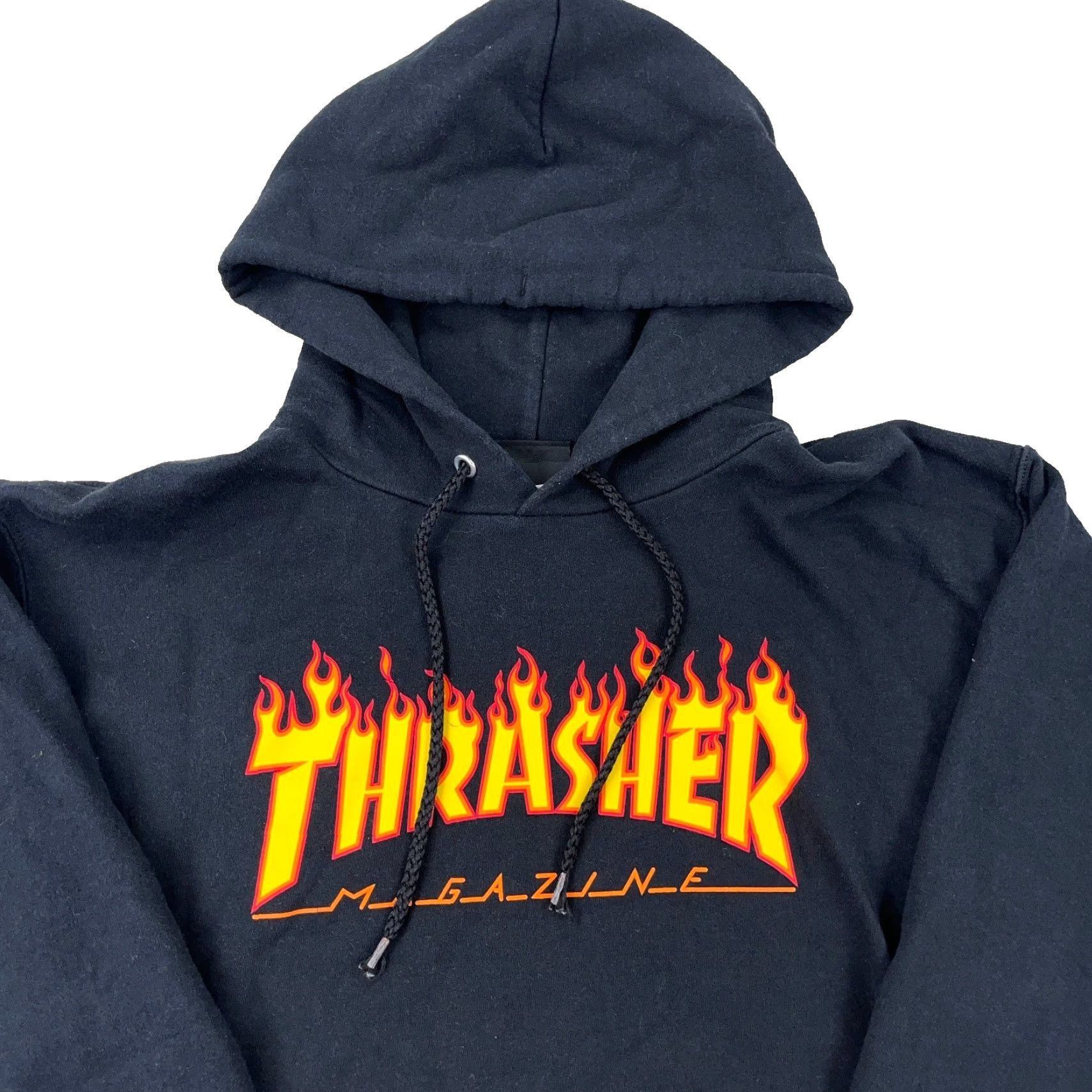 Thrasher VINTAGE Thrasher Hoodie Men Small Black Sweatshirt Fire Flame Spellout Skateboard Skate Size US S / EU 44-46 / 1 - 2 Thumbnail