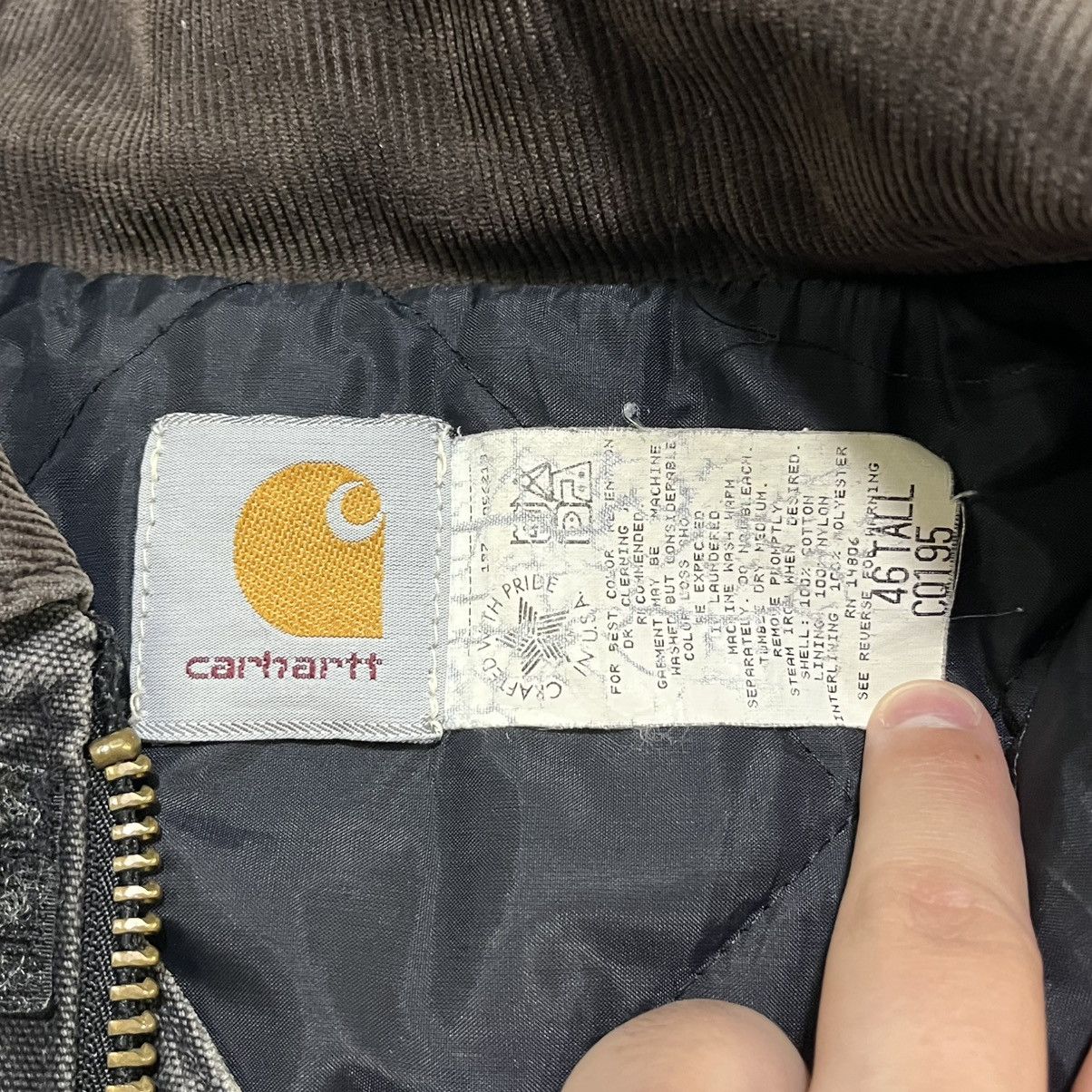 Carhartt VINTAGE CARHARTT BLACK ARCTIC CHORE COAT DISTRESSED LARGE Size US L / EU 52-54 / 3 - 8 Thumbnail