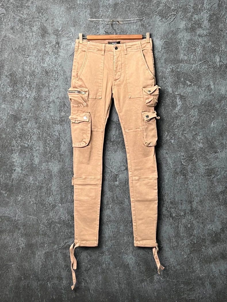 Amiri Amiri Multi-pocket workwear drawstring micro-elastic jeans Size US 29 - 1 Thumbnail