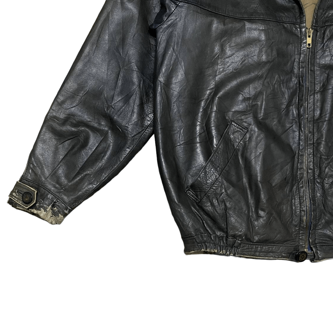 Loewe Loewe Distressed Leather Jacket Vintage Size US M / EU 48-50 / 2 - 4 Thumbnail
