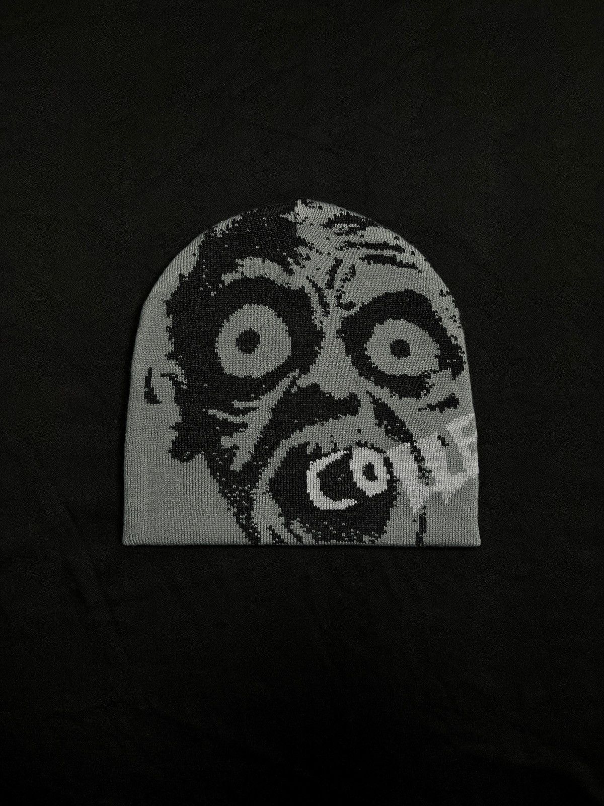 Japanese Brand Rare Collective Studios Zombie No Cuff Knit Skull Cap Beanie Size ONE SIZE - 1 Thumbnail