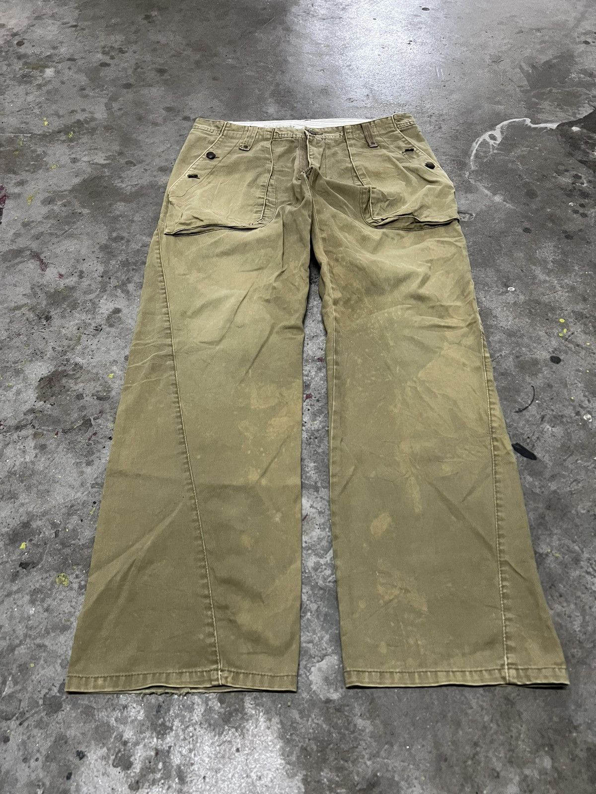 Designer × Japanese Brand BUSH PANT FADED BROWN BY H&M DENIM PANT Size US 34 / EU 50 - 4 Thumbnail