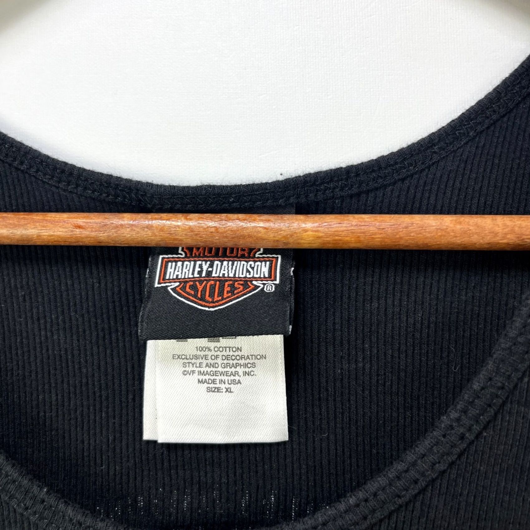 Harley Davidson VINTAGE Harley Davidson Tank Top Womens XL Belize Black Size XL / US 12-14 / IT 48-50 - 3 Thumbnail