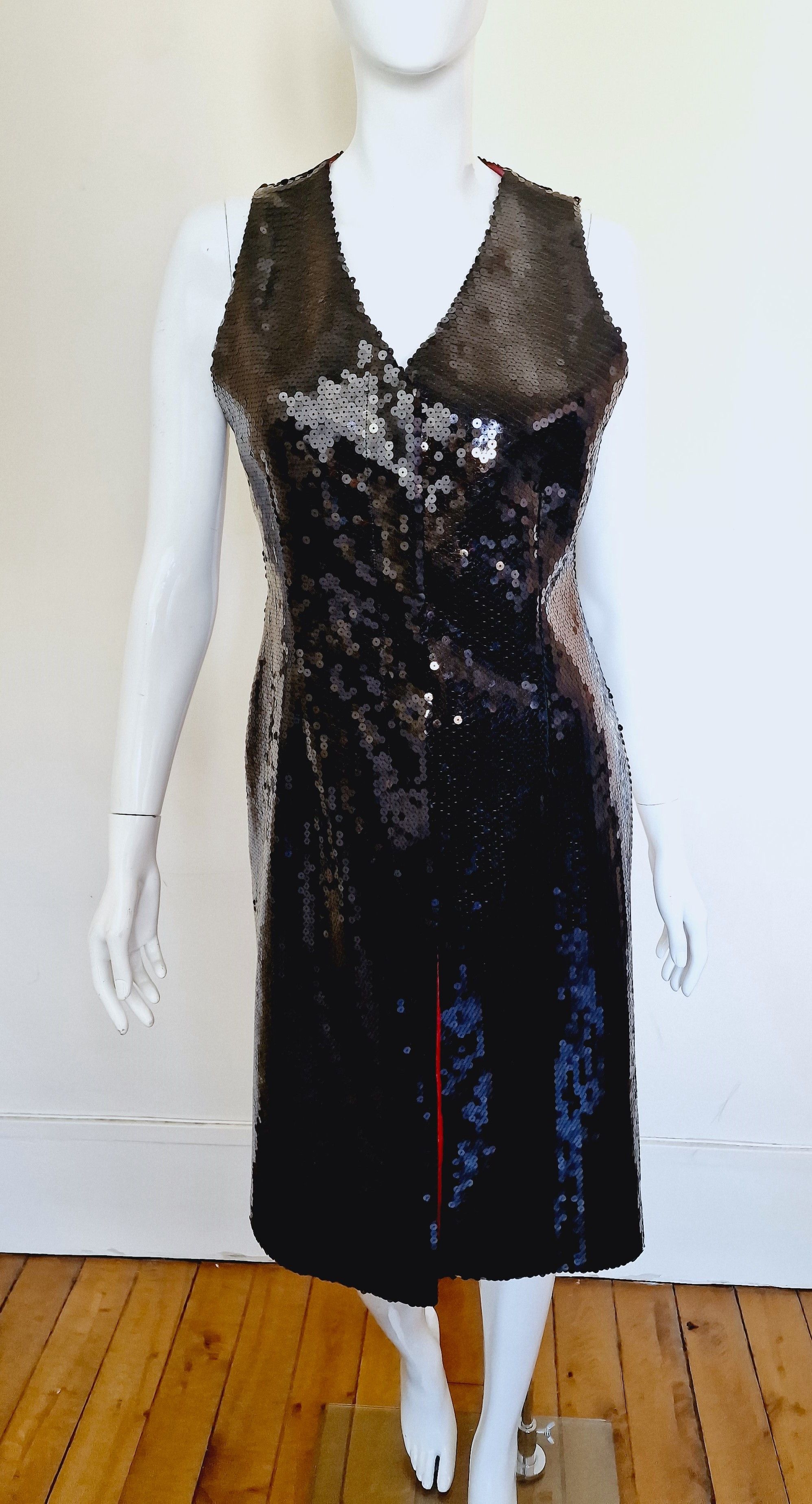 Alexander McQueen Alexander McQueen Joan Of Arc1998 Sequin Glitter Coat Dress Size M / US 6-8 / IT 42-44 - 2 Thumbnail