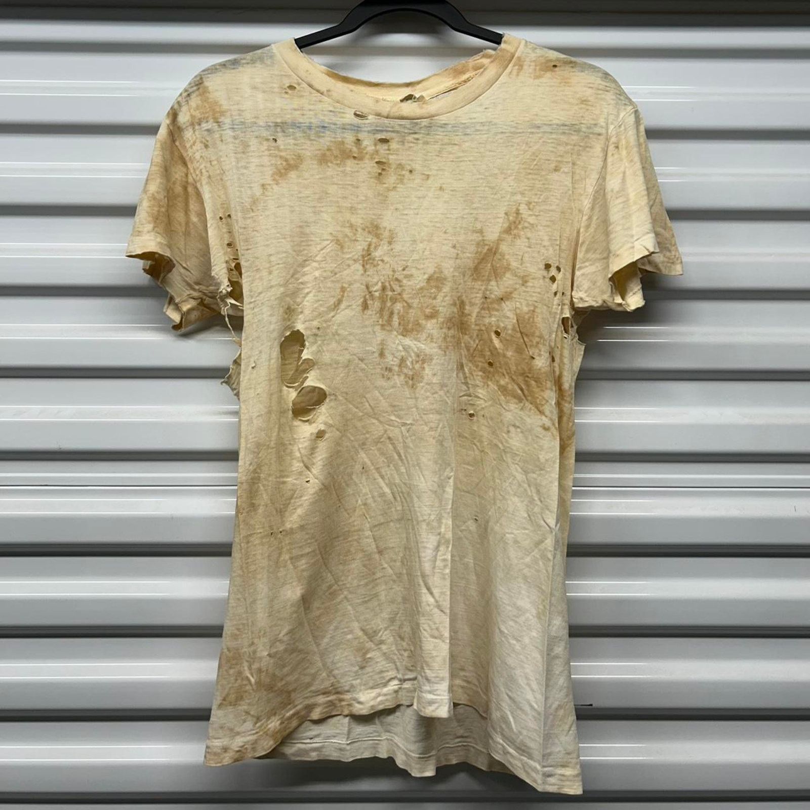 Other VTG 70s Distressed white cotton t-shirt Size US M / EU 48-50 / 2 - 1 Thumbnail