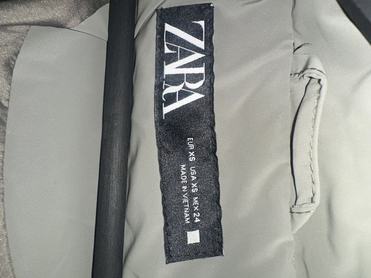 Zara Zara Green Long Puffer Jacket XS Women Size XS / US 0-2 / IT 36-38 - 3 Thumbnail