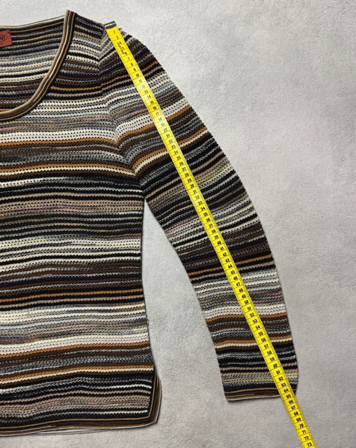 Missoni Missoni Multicolor Striped Wool Knit Sweater Size L / US 10 / IT 46 - 14 Thumbnail