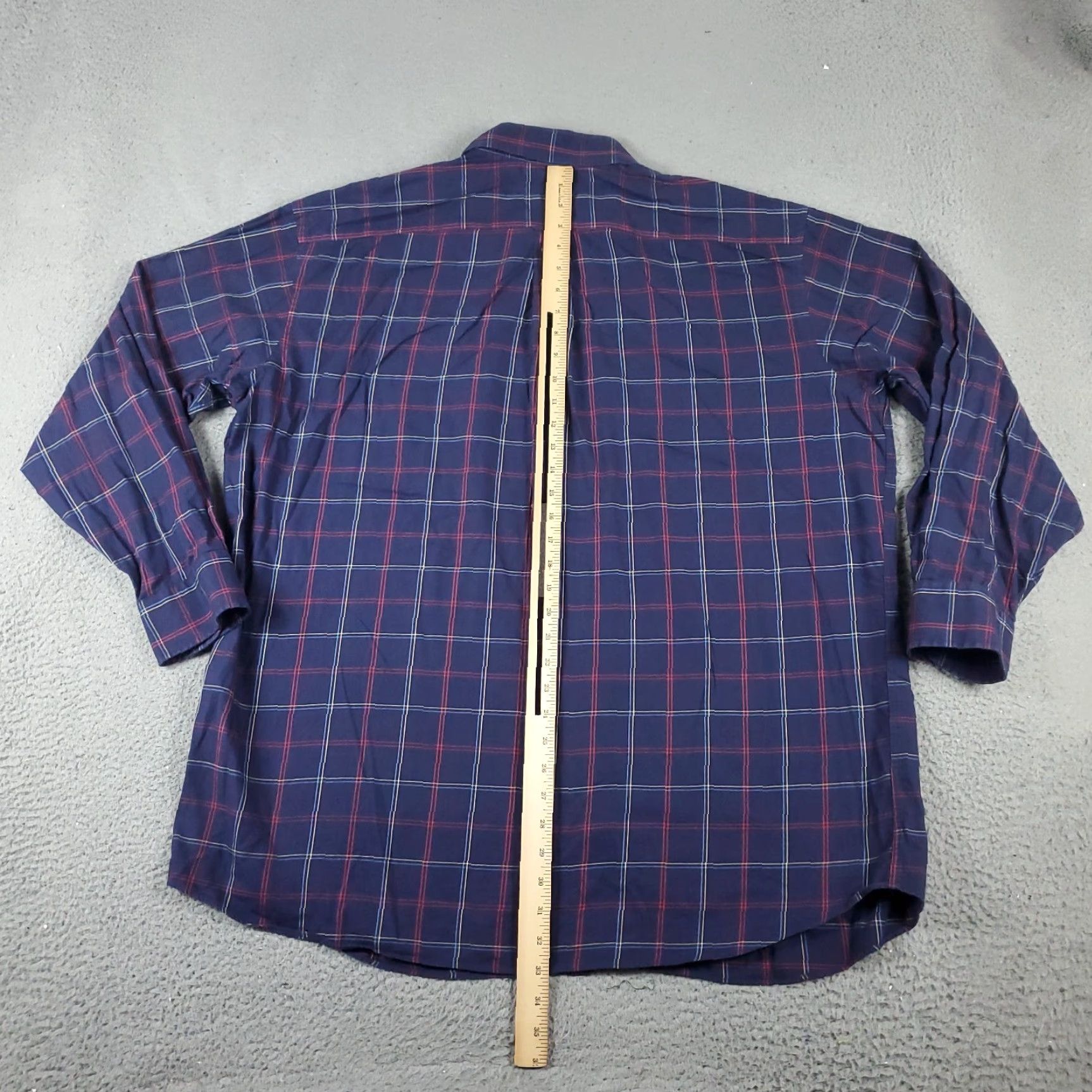 Tommy Hilfiger Tommy Hilfiger Shirt Mens 2XL Purple Plaid Button-Up Long Sleeve Casual Business Formal Party/Cocktail Travel Workwear Size US XXL / EU 58 / 5 - 3 Thumbnail