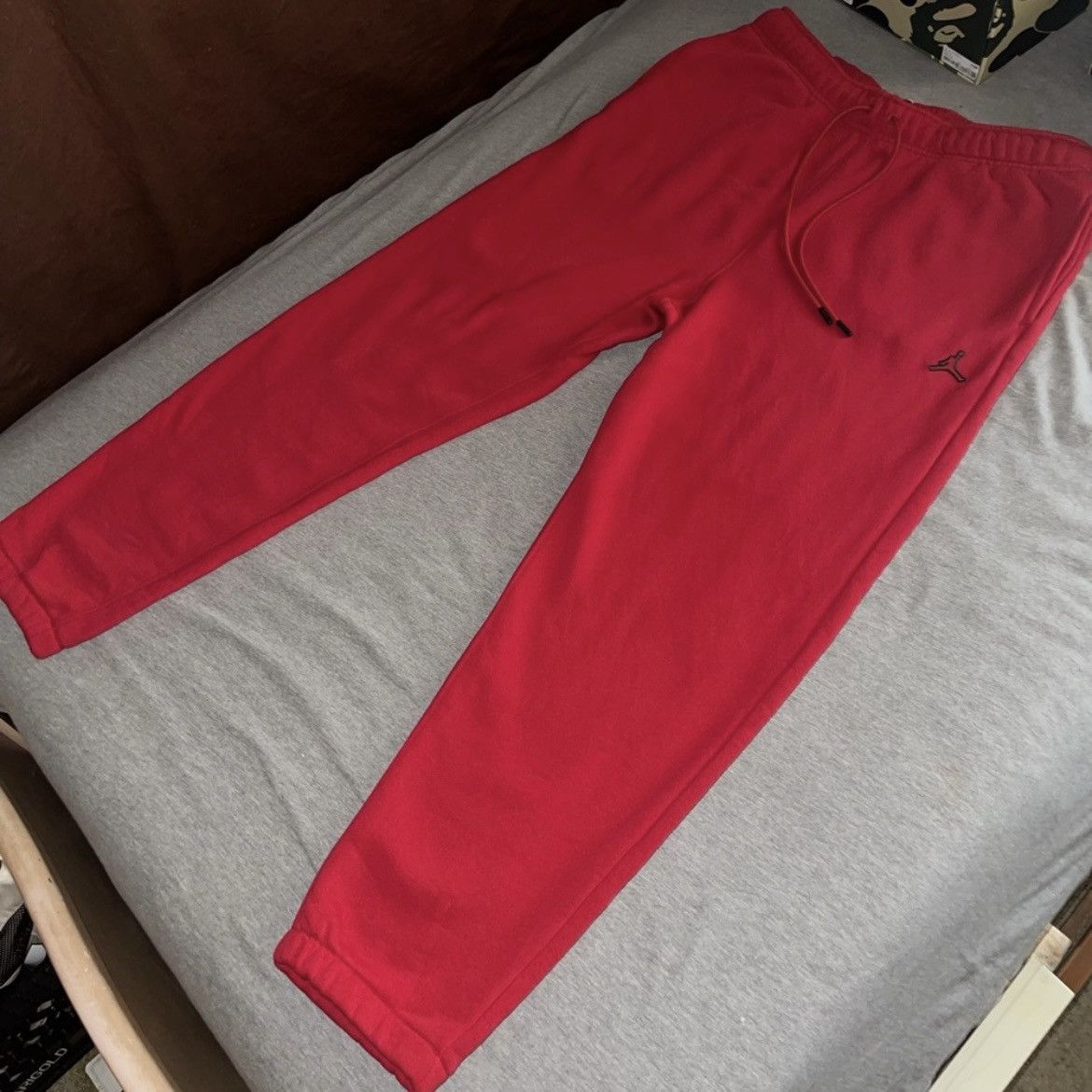 Jordan Brand Nike Air Jordan Essential Fleece Men's Jogger Sweats (Red) Size US 38 / EU 54 - 2 Thumbnail