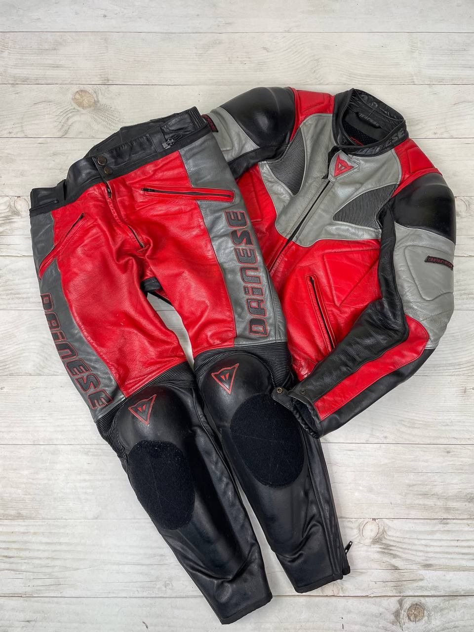 Dainese Vintage Professional Dainese Moto Leather Suit Jacket Pants Size US L / EU 52-54 / 3 - 1 Thumbnail