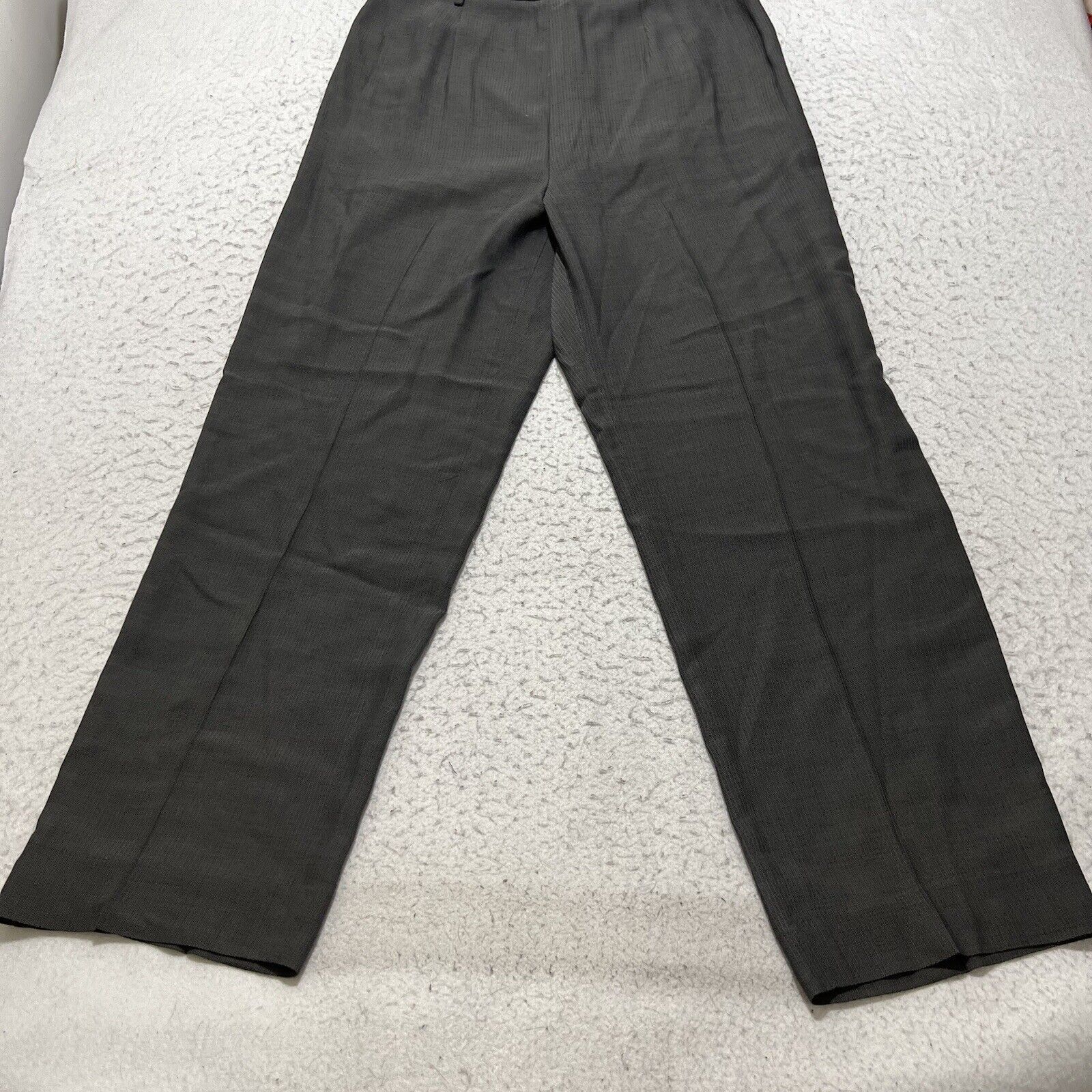 Vintage Carlisle Wool Blend Straight Leg Dress Pants Herringbone Size 34" / US 12 / IT 48 - 8 Thumbnail