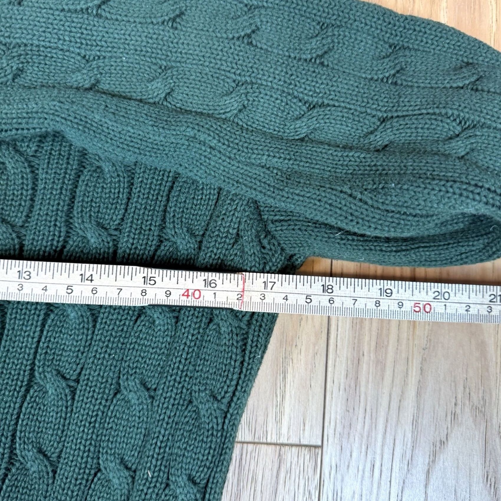 Ralph Lauren VINTAGE Ralph Lauren Sport Sweater Women’s Small Cable-Knit Crew Neck Green Pullover S Women’s Crew Neck Green Sports Styling Size S / US 4 / IT 40 - 6 Thumbnail