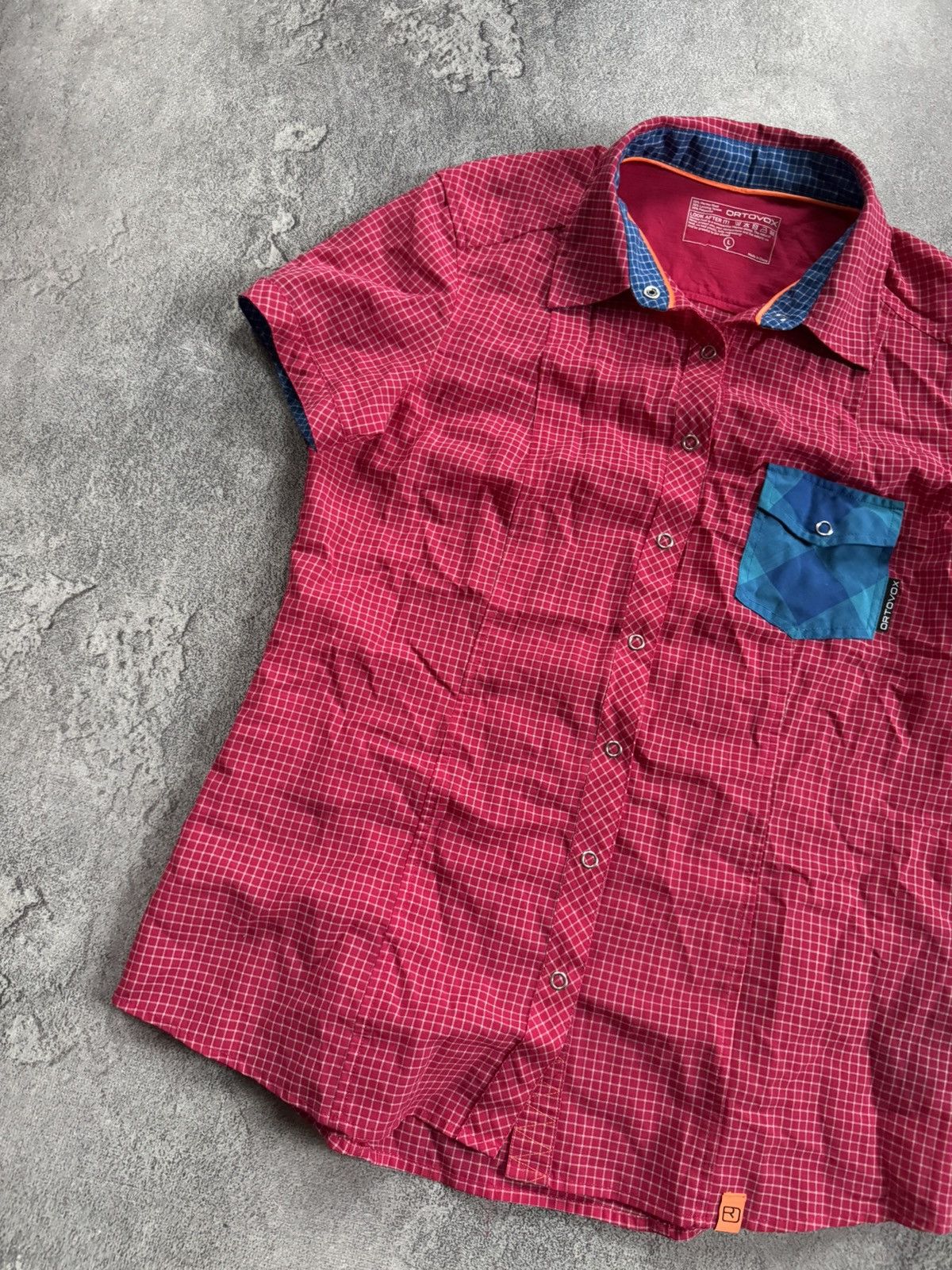 ORTOVOX Ortovox L/size chekered wmns shirt button up short sleeve Size L / US 10 / IT 46 - 8 Thumbnail