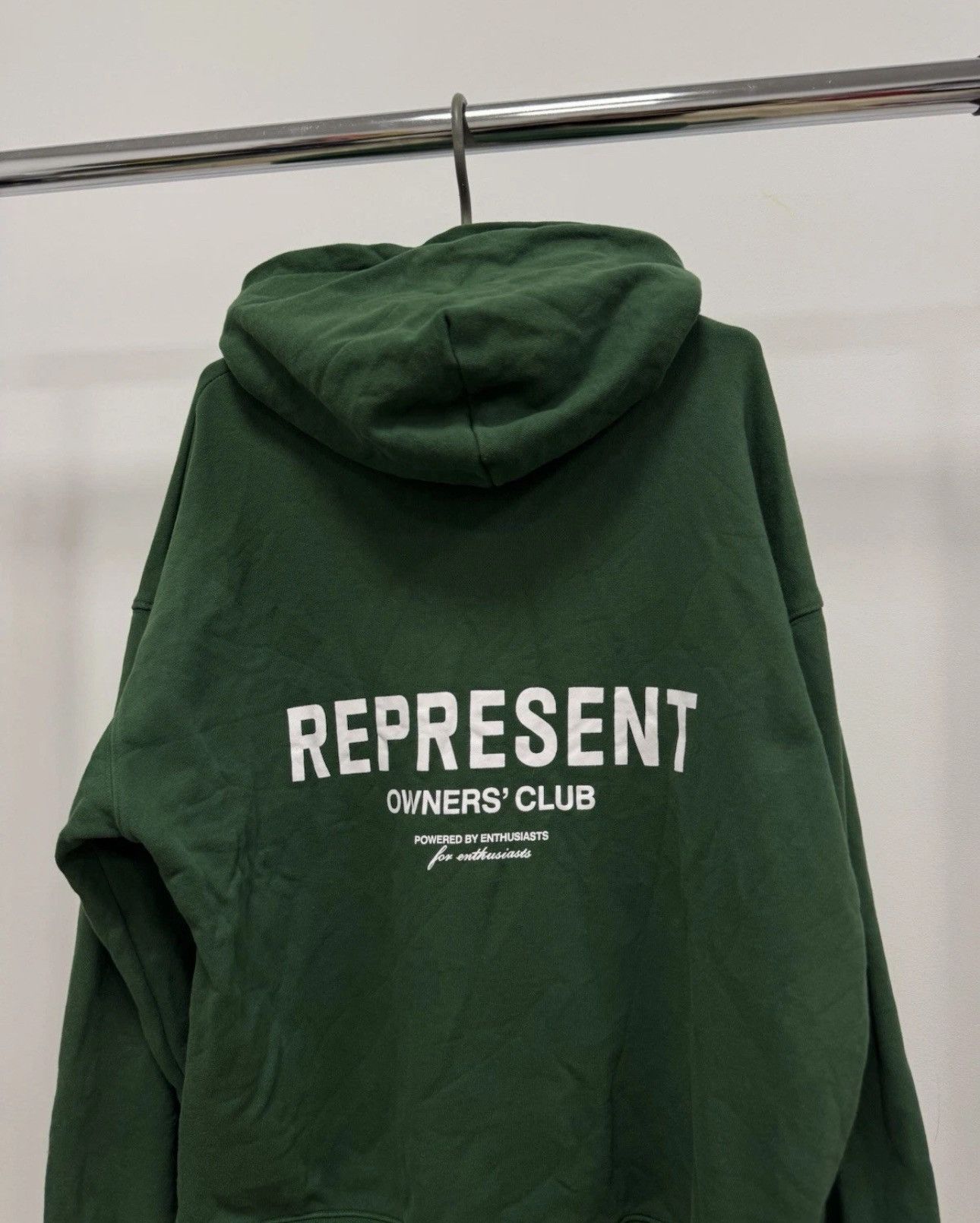 Represent Clo. Represent Owners Club Oversize Hoodie Green Mens M Size Size US M / EU 48-50 / 2 - 4 Thumbnail
