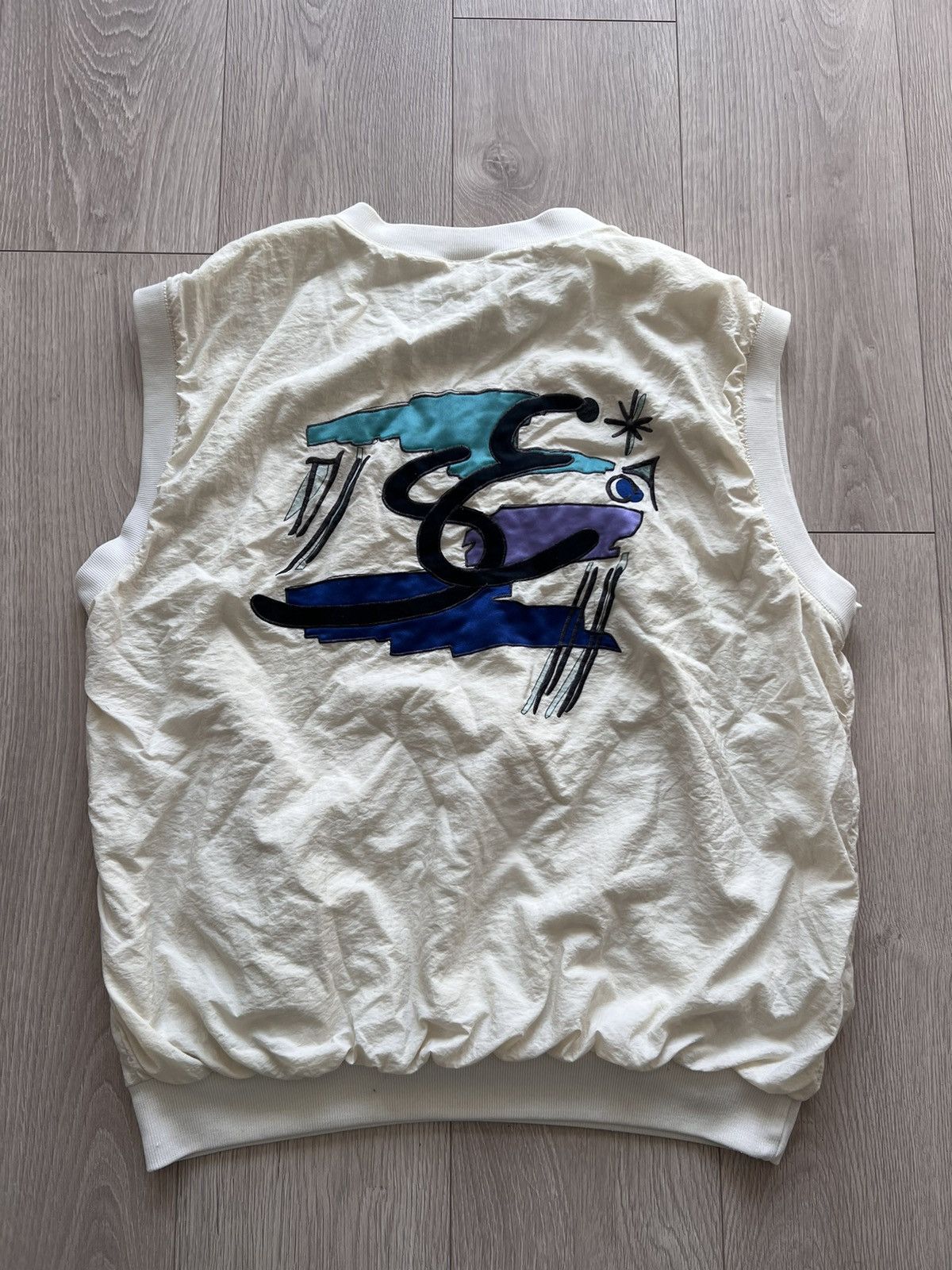 Adidas × Vintage Vintage Adidas 80s Stefan Edburg Tennis Vest Windbreaker Size US XL / EU 56 / 4 - 1 Thumbnail