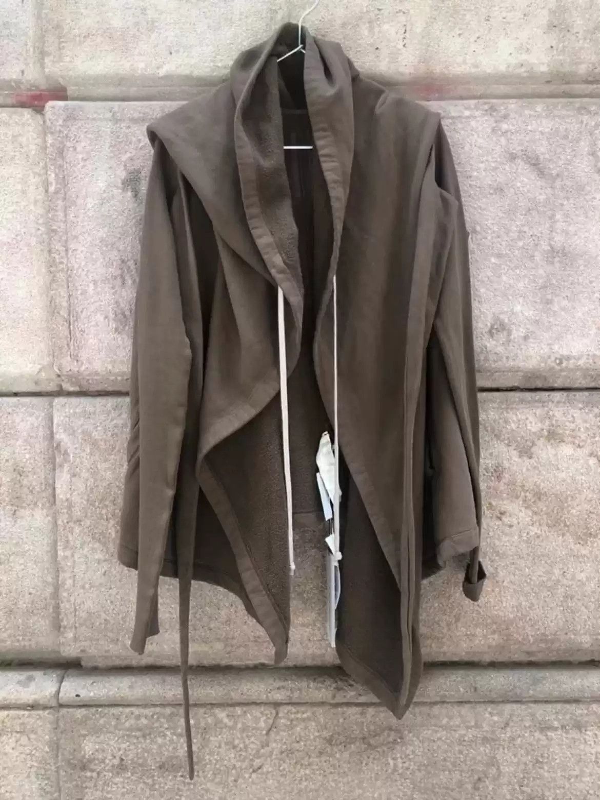 Rick Owens Rick Owens Drkshadw irregularly cut hooded coat.-2505 Size US L / EU 52-54 / 3 - 2 Thumbnail