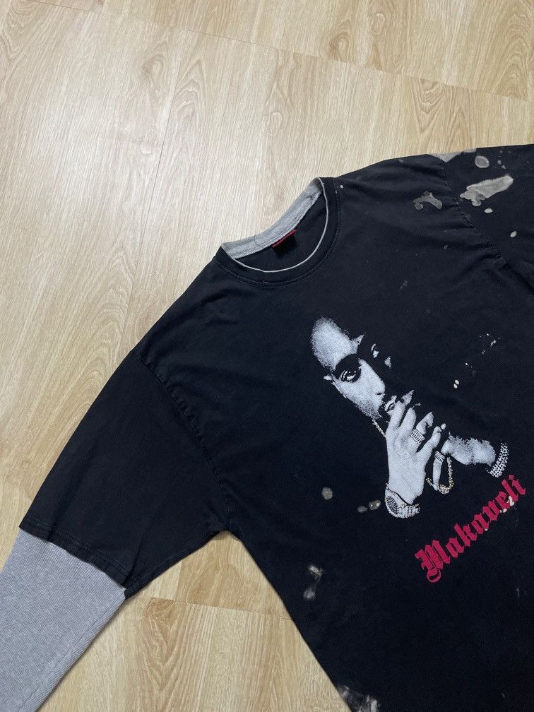 Makaveli × Rap Tees × Vintage Vintage Acid wash Makaveli Tupac Shakur Size US XXL / EU 58 / 5 - 4 Thumbnail