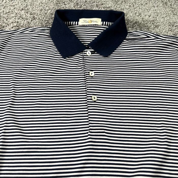 Peter Millar Peter Millar Shirt Adult Large Striped Polo Golf Golfer ...