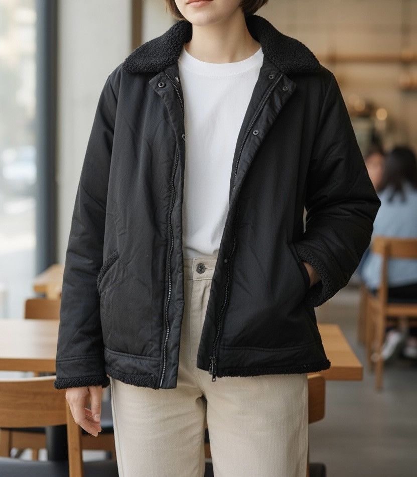 Yohji Yamamoto TAX FREE 🇺🇸 Vintage yohji yamamoto Y’s for living boa jacket Size US M / EU 48-50 / 2 - 3 Thumbnail