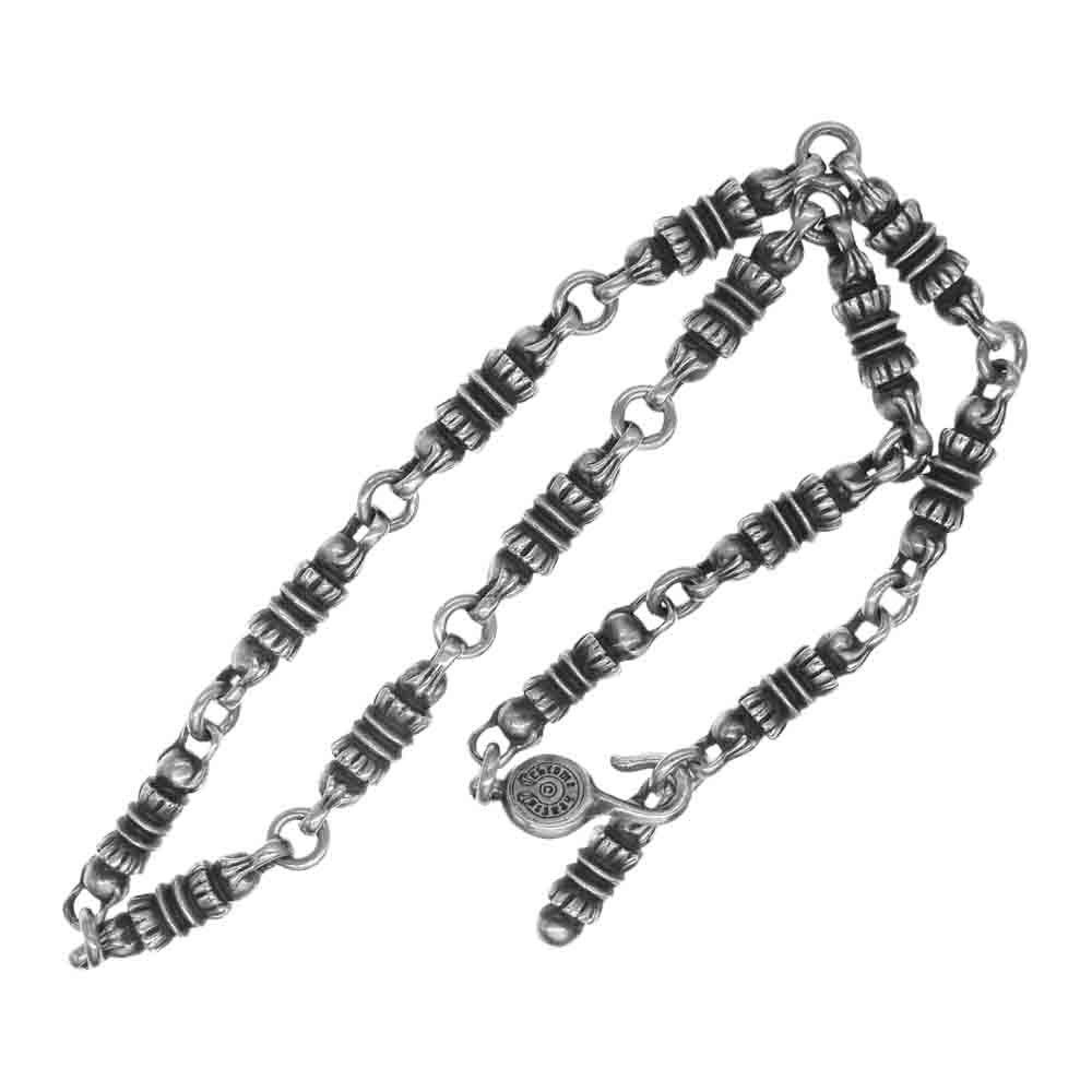 image of Chrome Hearts Barrel Link Necklace - 20.5 Inch in Silver, Men's