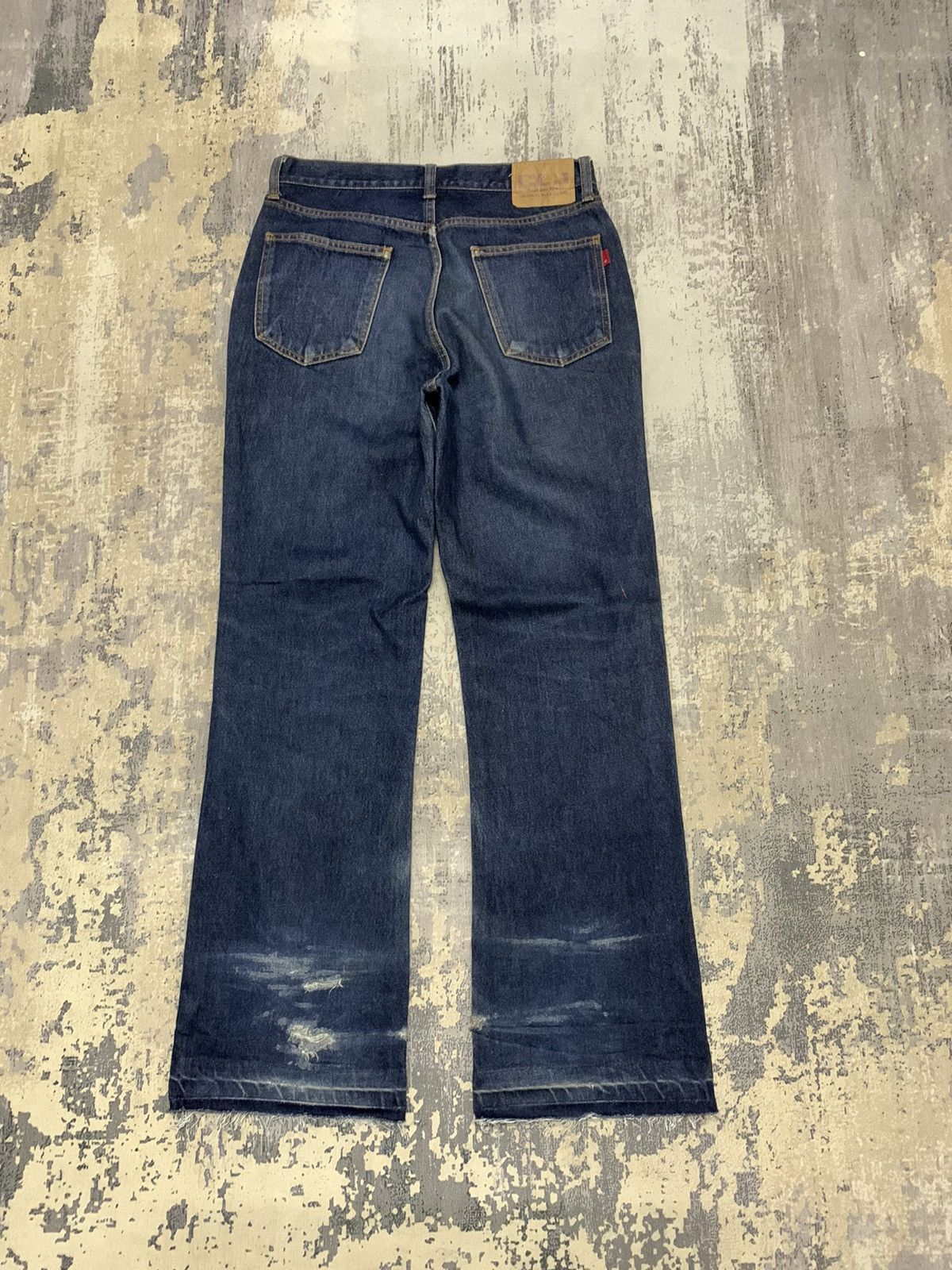 If Six Was Nine × Japanese Brand Japanese Brand Casual Land Japan Mini Flare Distressed Denim Size US 30 / EU 46 - 8 Thumbnail