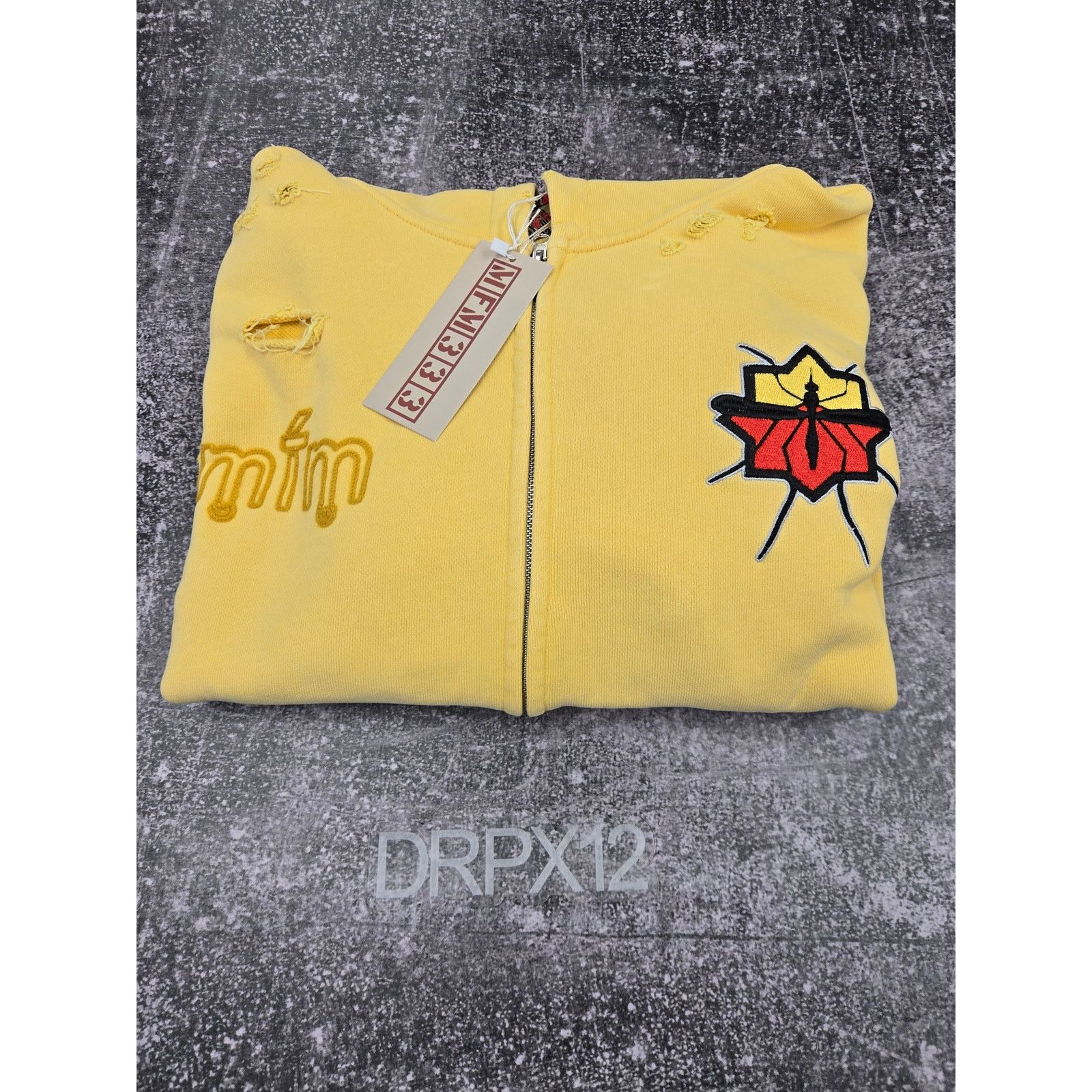 Murd333r.fm Special Ops Yellow Zip Up Size Large DSWT