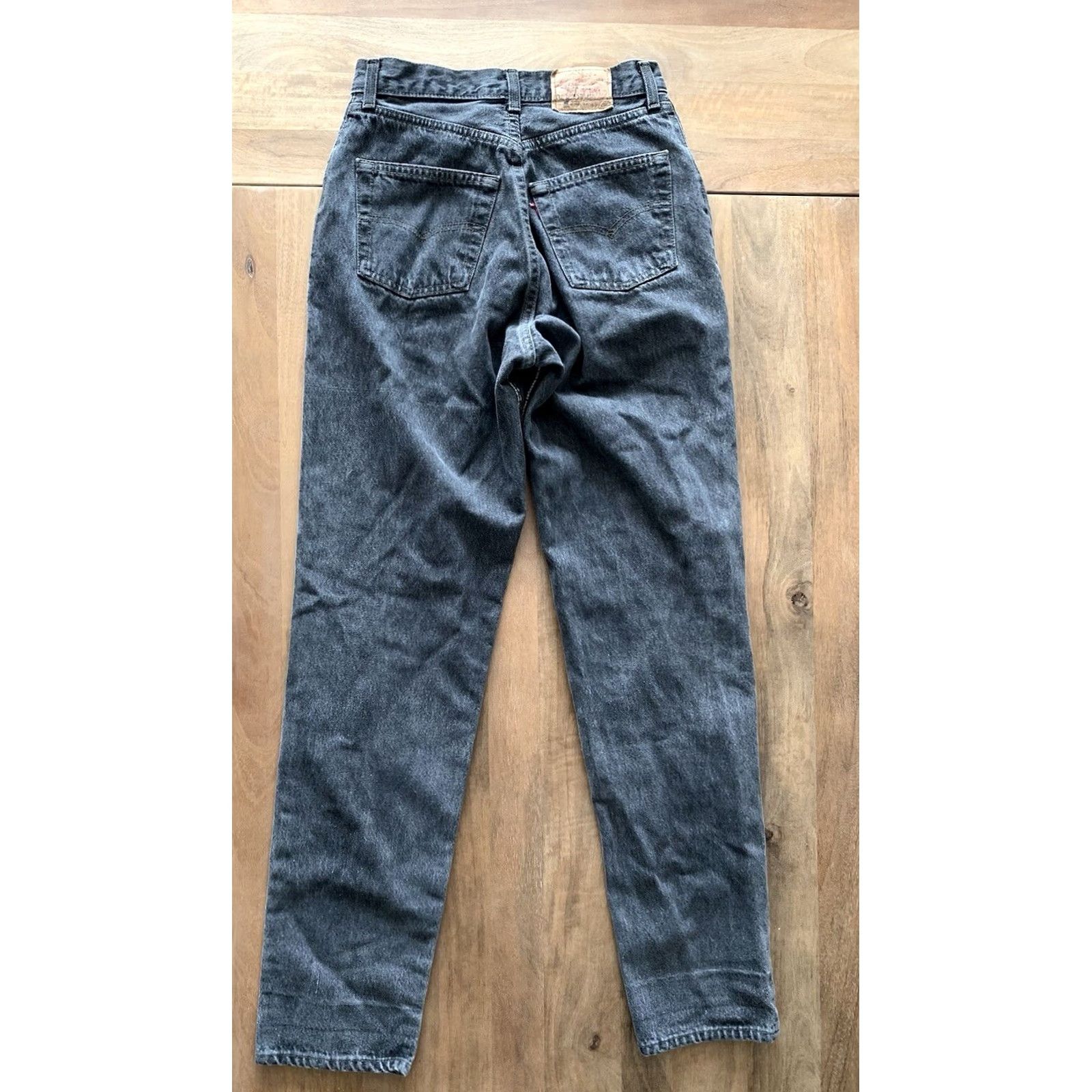 Levi's VINTAGE Levi's 901 Jeans Womens 29x32 High Rise Dark Denim USA 80s 90s City Hipster Logo Retro Straight Womens Size 29" - 2 Thumbnail