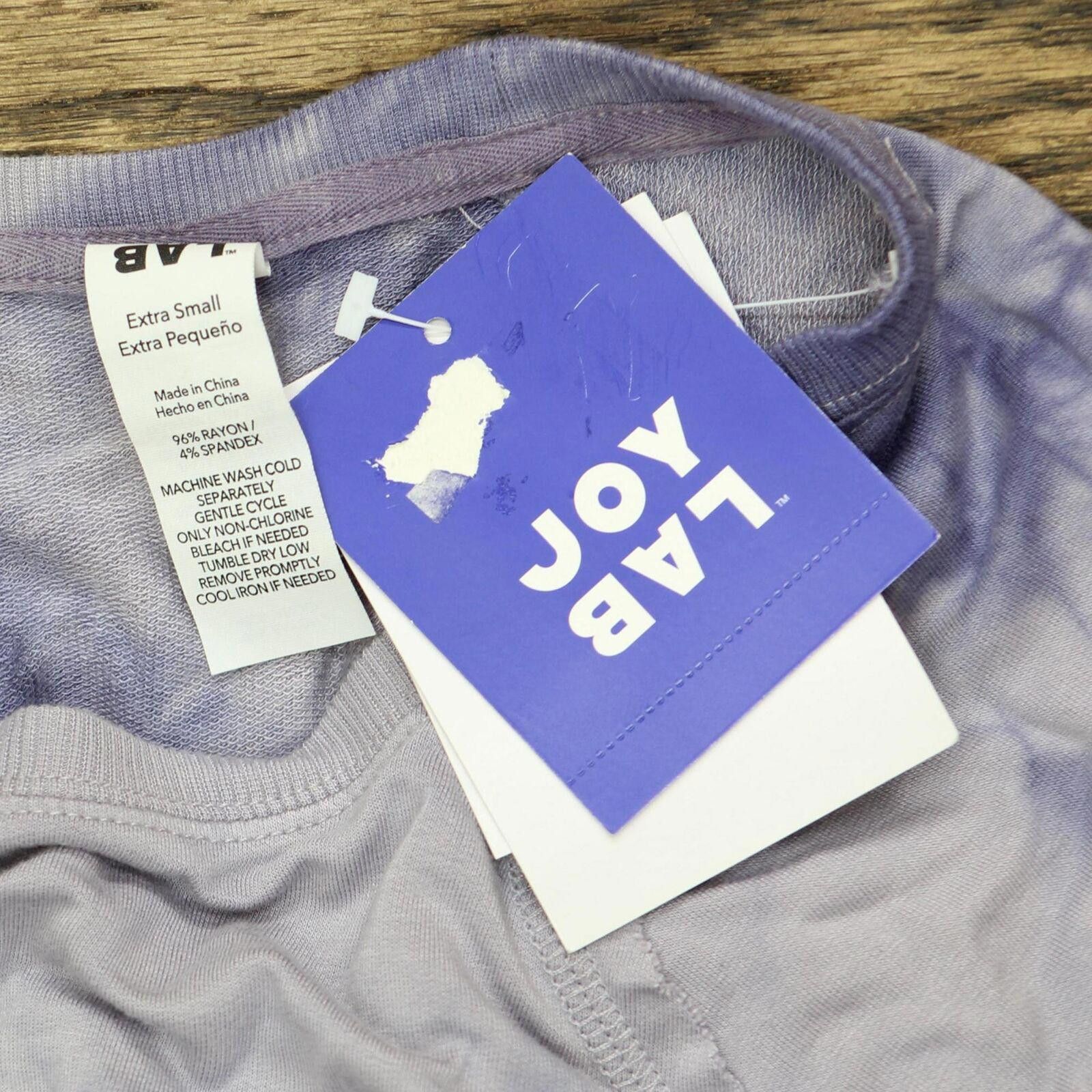 Designer Joylab Soft Lightweight Sweatshirt P7877 Blue Gray XS Size XS / US 0-2 / IT 36-38 - 3 Thumbnail