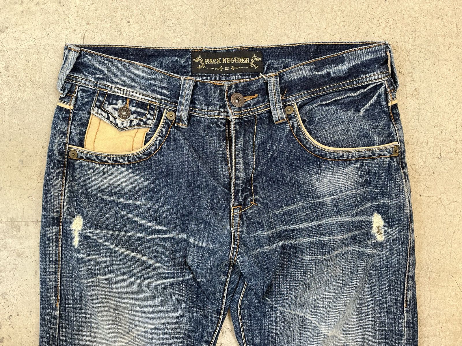 Hysteric Glamour Back Number Distressed vintage japanese brand western jeans Size US 33 - 4 Thumbnail
