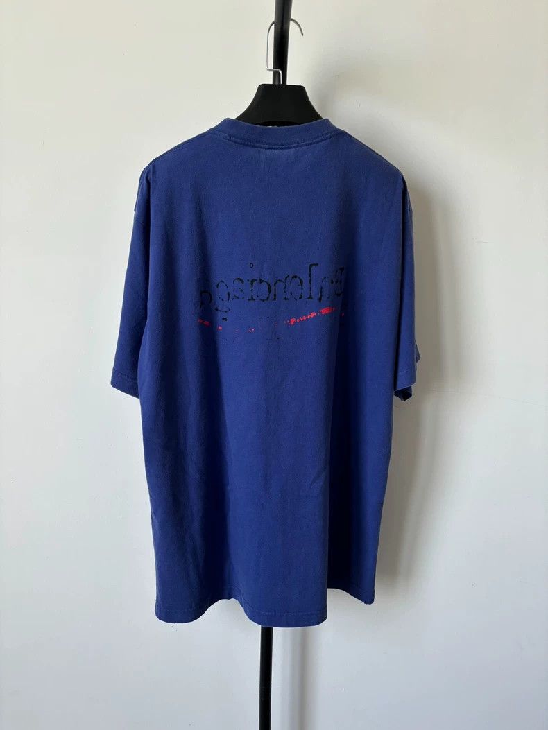 Other Balenciaga Letter Logo Print Pullover Short Sleeve Drop Sh Size US XS / EU 42 / 0 - 2 Thumbnail