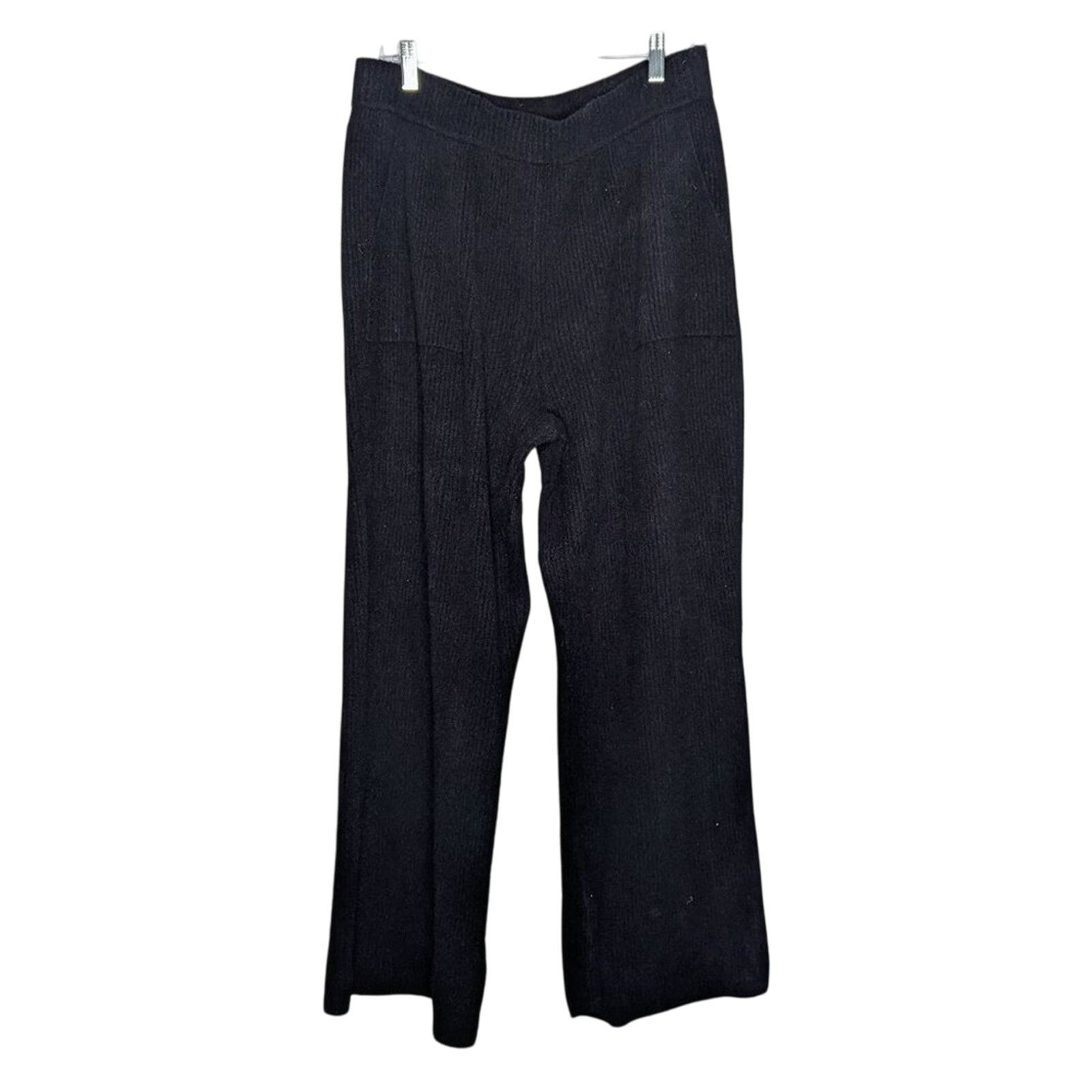 Athleta Black Felicity Cozy Pant Cashmere Blend Pockets XL