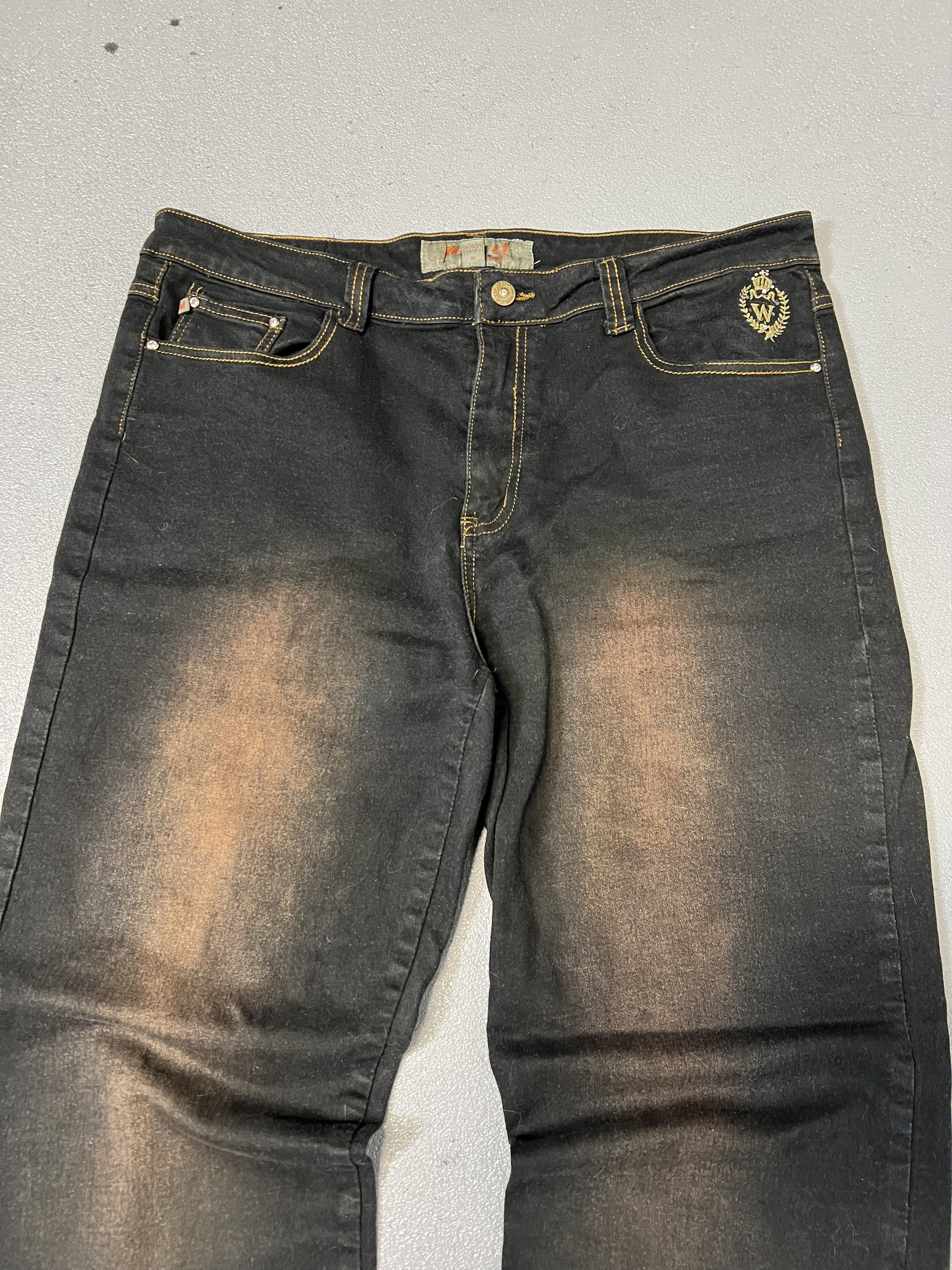 If Six Was Nine × JNCO × Japanese Brand Vintage baggy wide-leg mudwash jeans Size US 35 - 4 Thumbnail