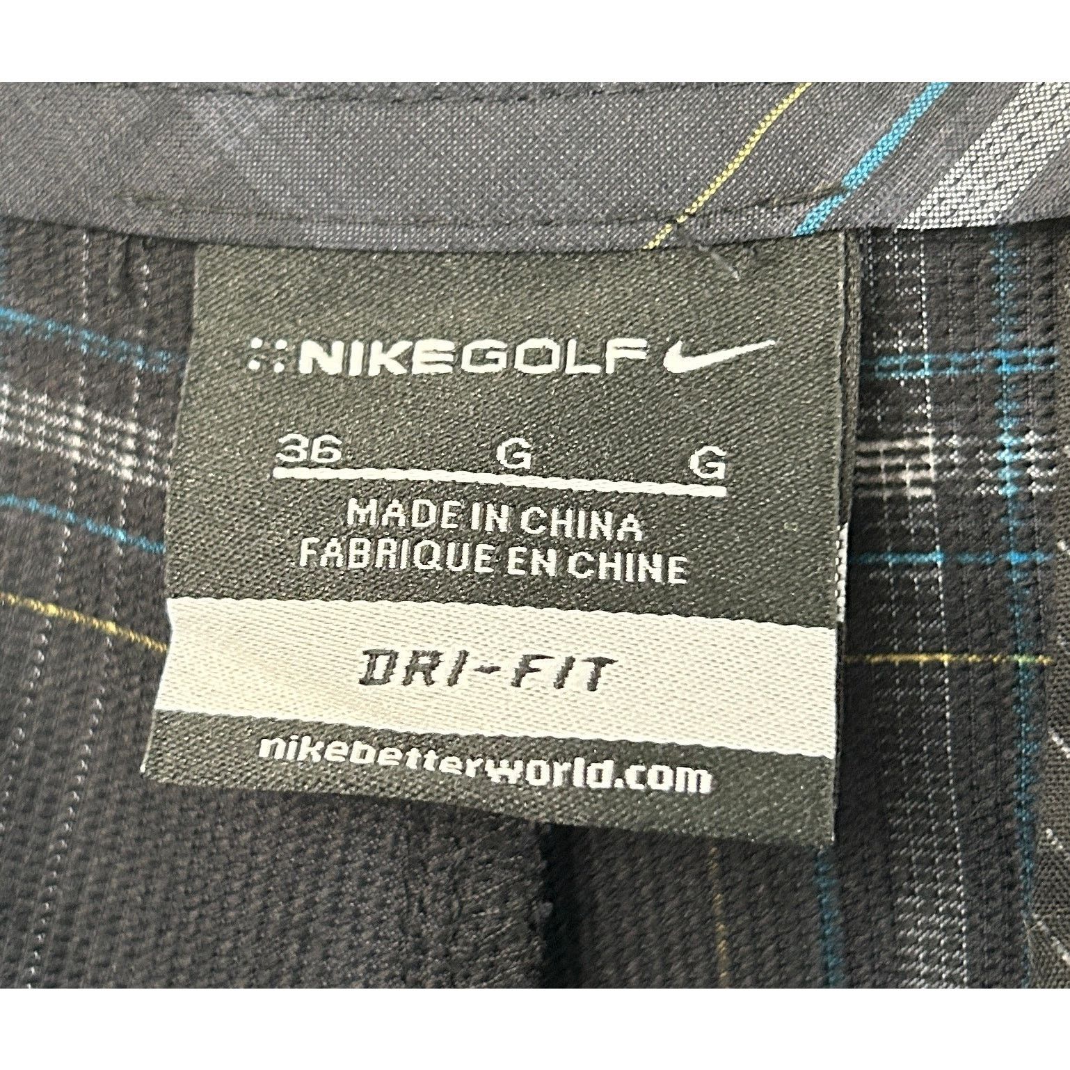 Nike Nike Golf Dri-Fit Athletic Shorts Size 36 Plaid Stripes Gray Size US 36 / EU 52 - 4 Thumbnail